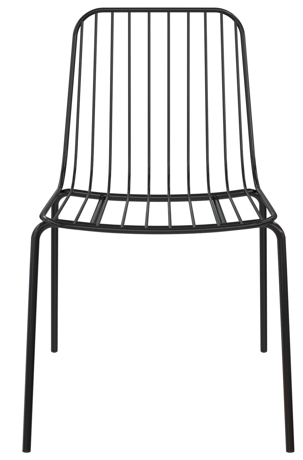 Caden Dining Chair - Set of 2 - Black Metal Wire - C025001UK