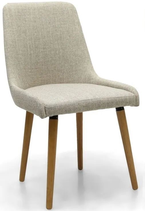 Capri Dining Chair - Set of 2 - Flax Natural Fabric