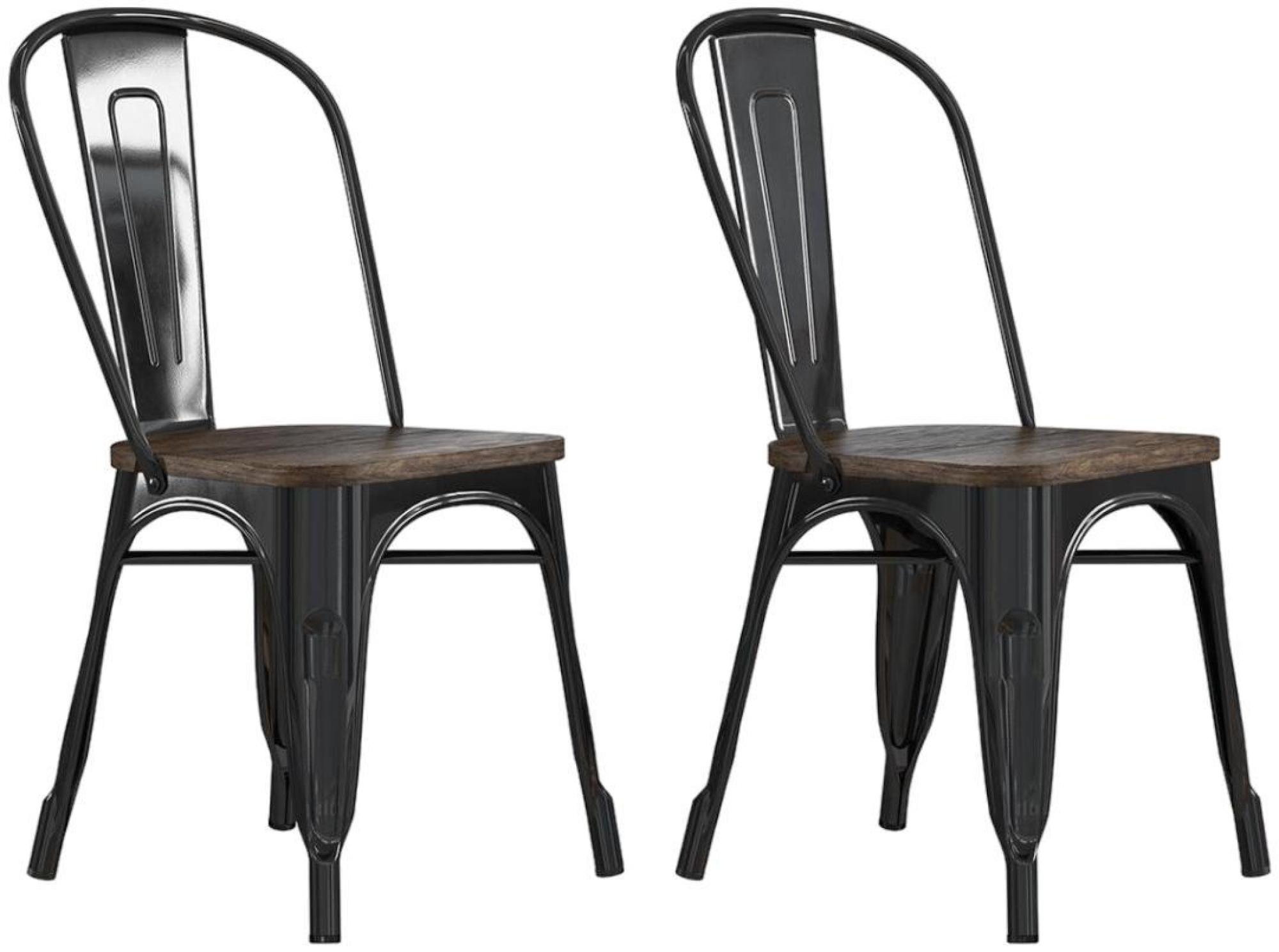 Fusion Dining Chair - Set of 2 - Black - C001101UK