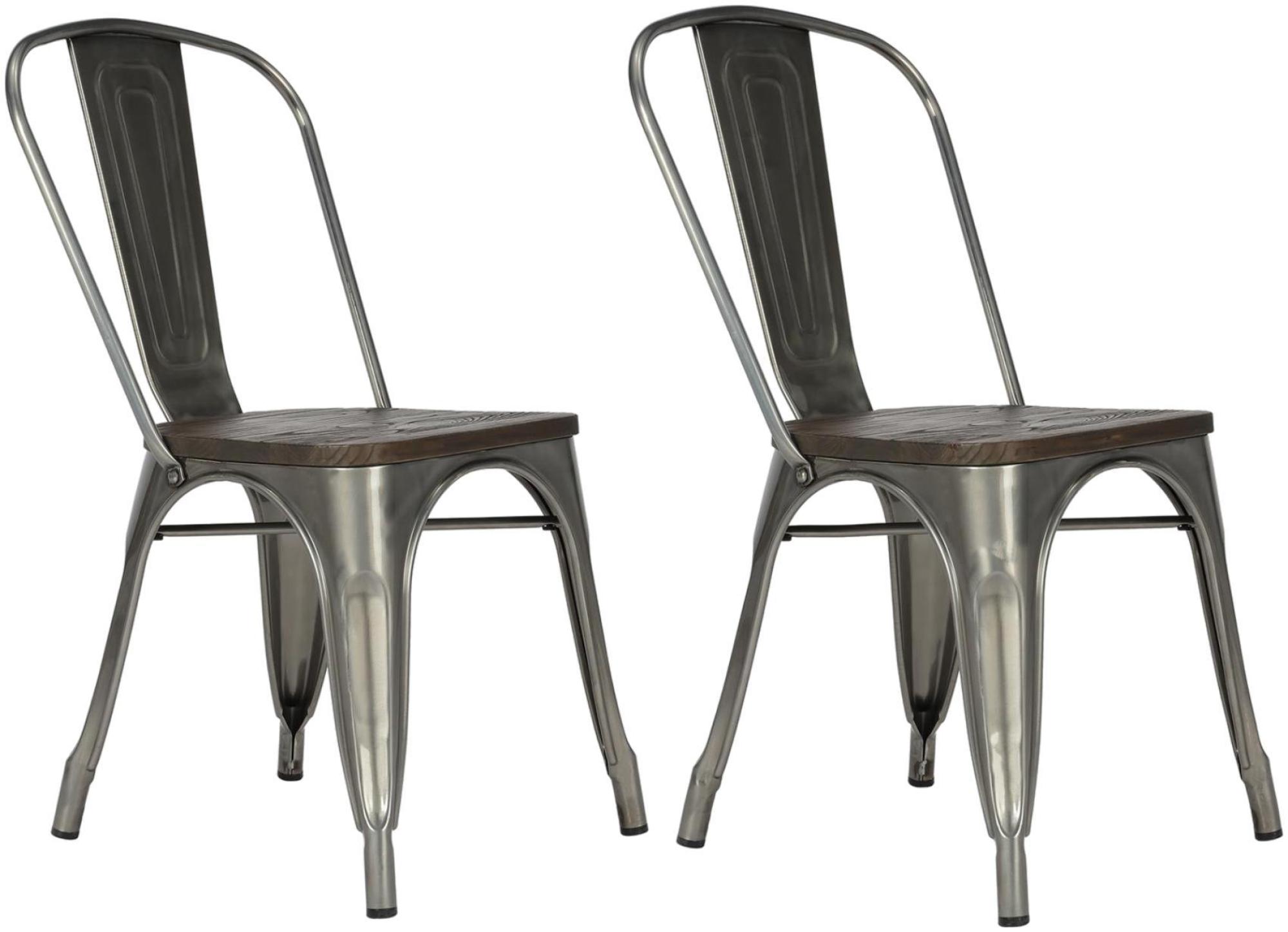 Fusion Dining Chair - Set of 2 - Gun Metal - C001105UK