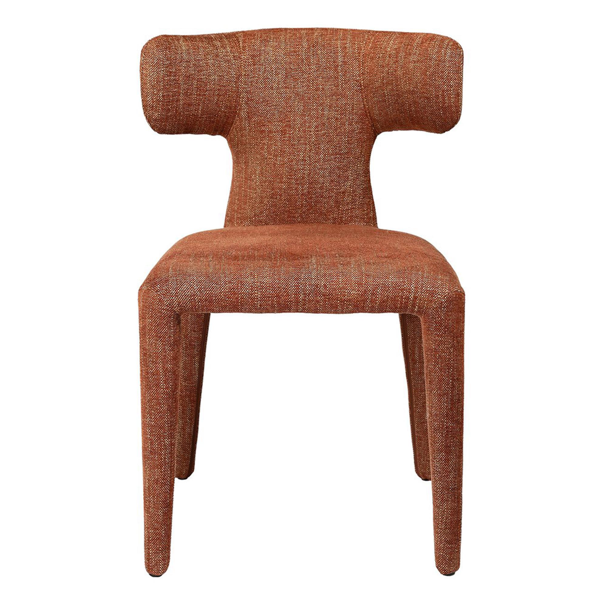 Milo Dining Chair - Set of 2 - Brown Fabric