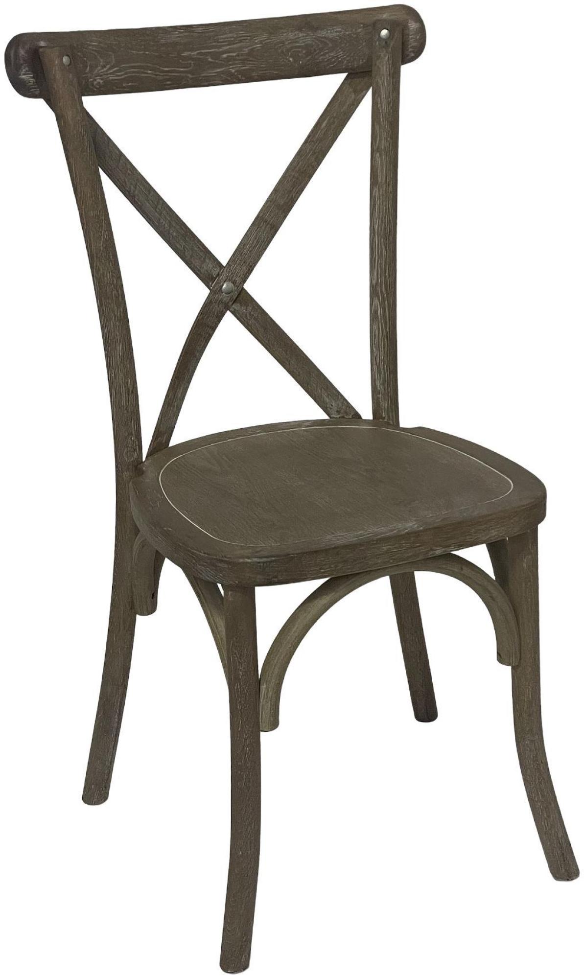 Cross Back Dining Chair - Set of 2 - Light Oak