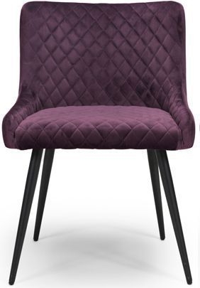 Malmo Dining Chair - Set of 2 - Purple Fabric
