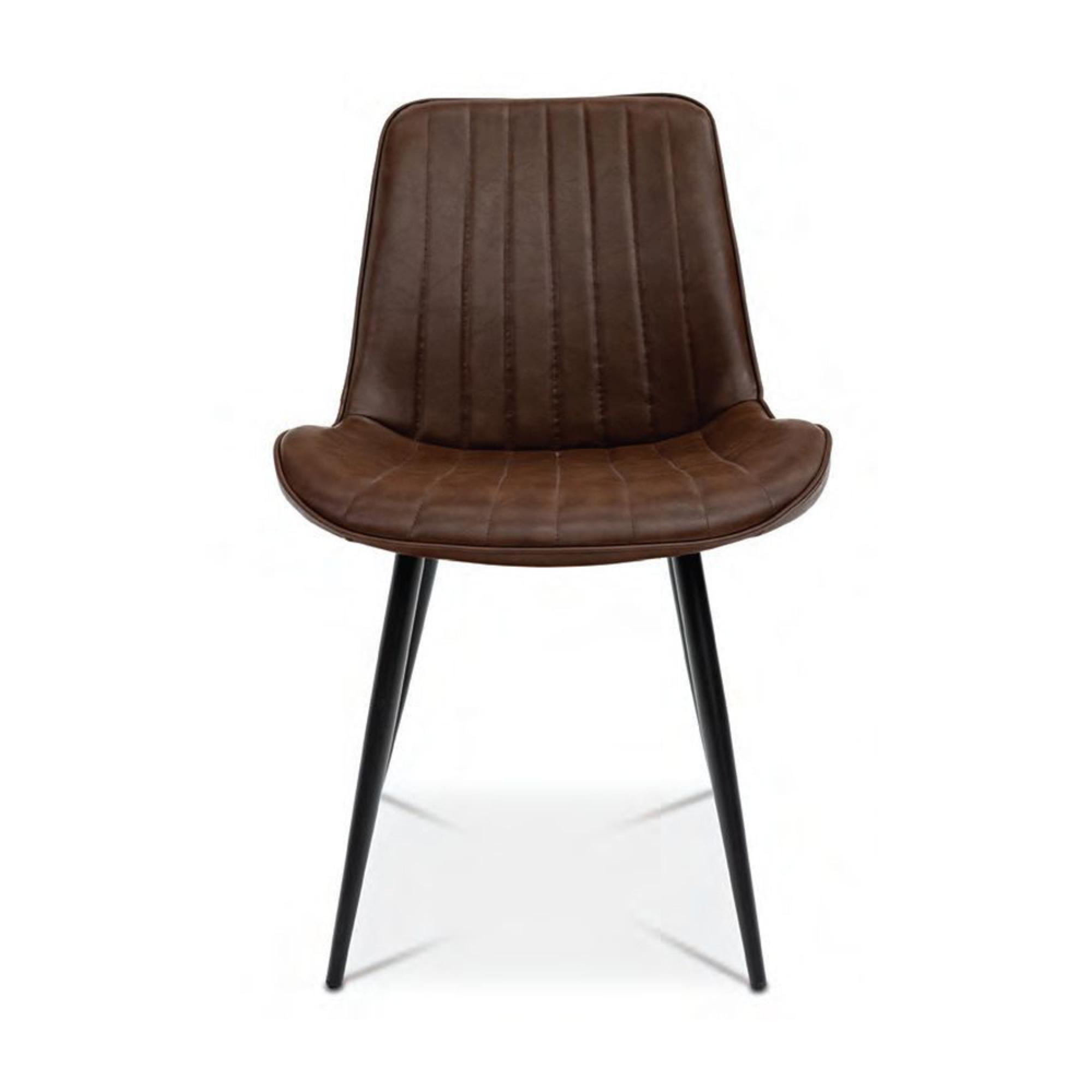 Pomona Dining Chair - Set of 2 - Antique Tan Faux Leather