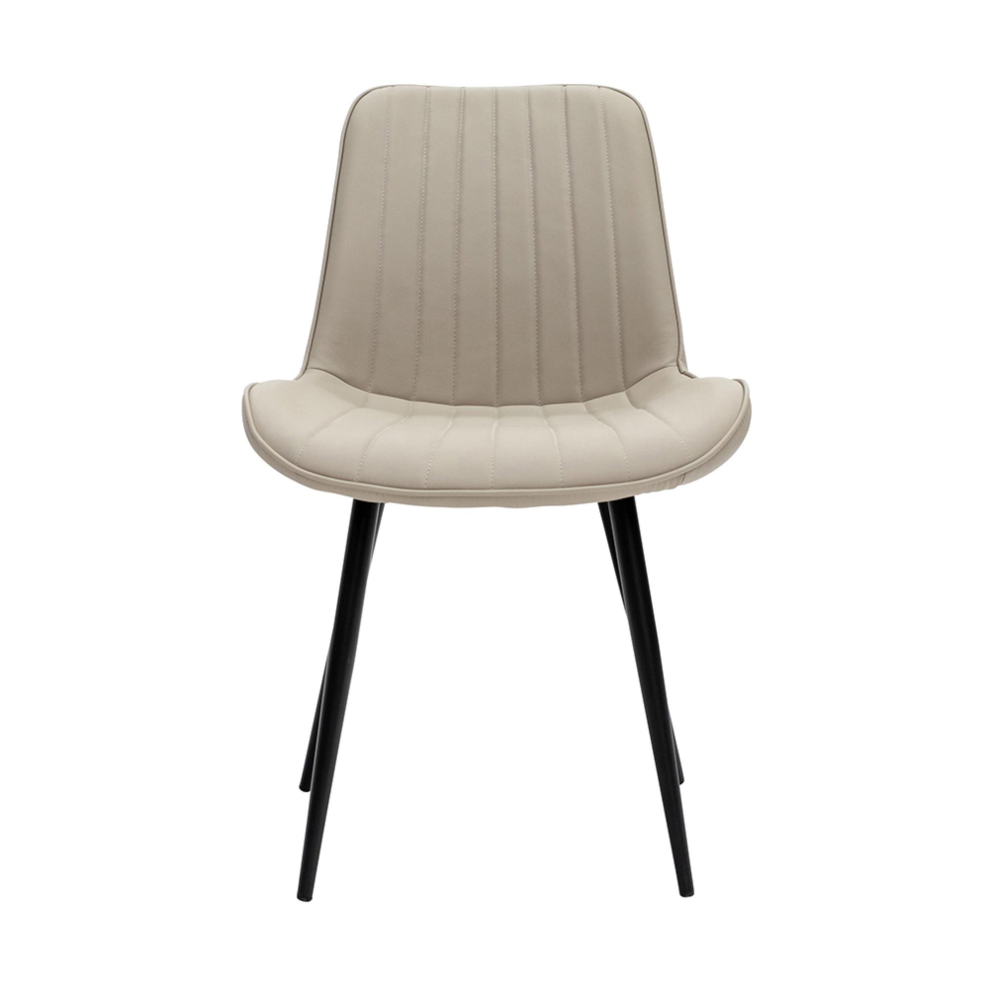 Richmond Dining Chair - Set of 2 - Stone Faux Leather