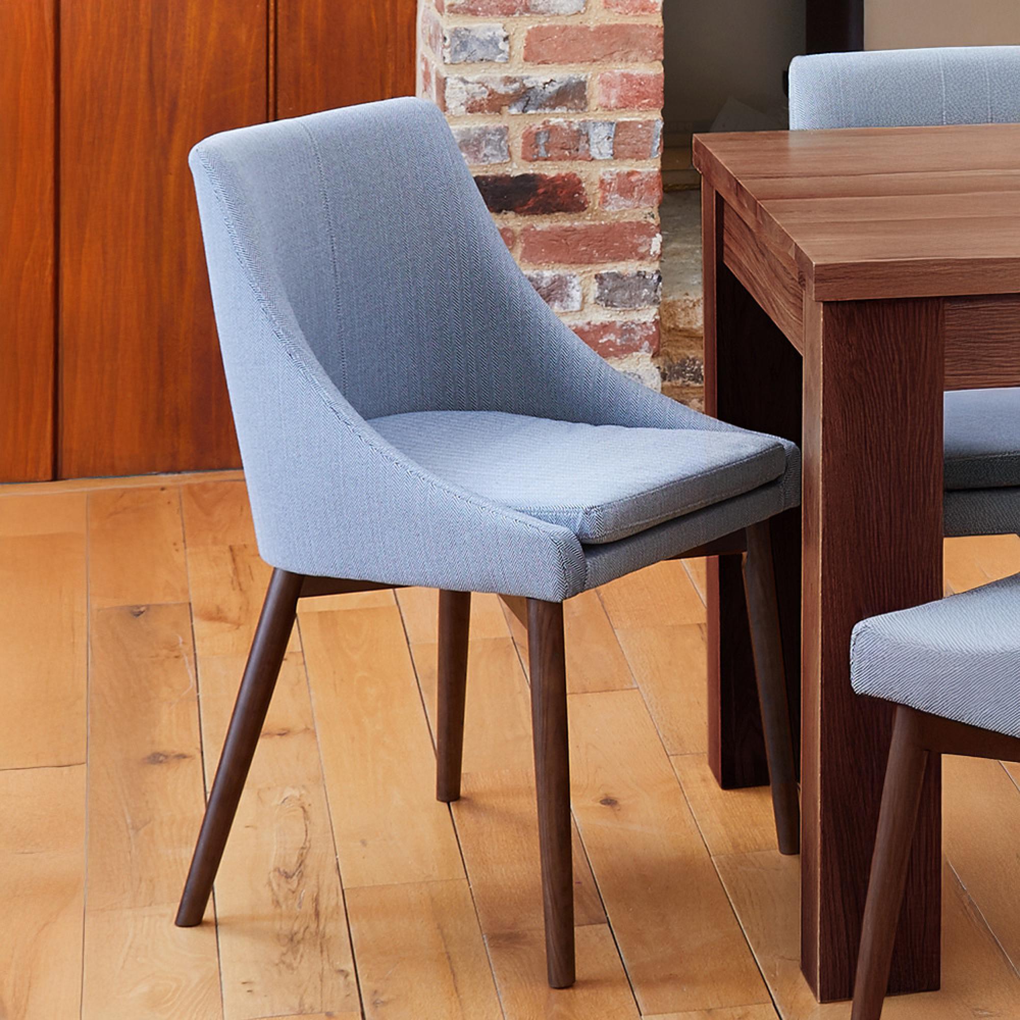 Shiro Dining Chairs - Set of 2 - Grey Fabric