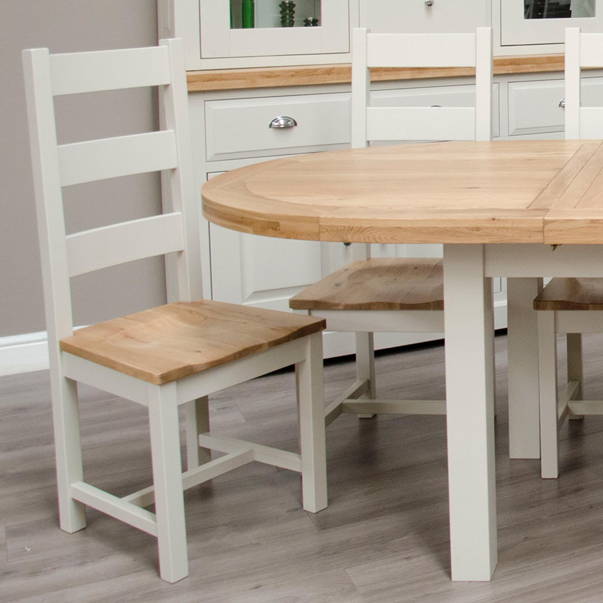 Deluxe Painted Dining Chair - Set of 2 - Ladder Back