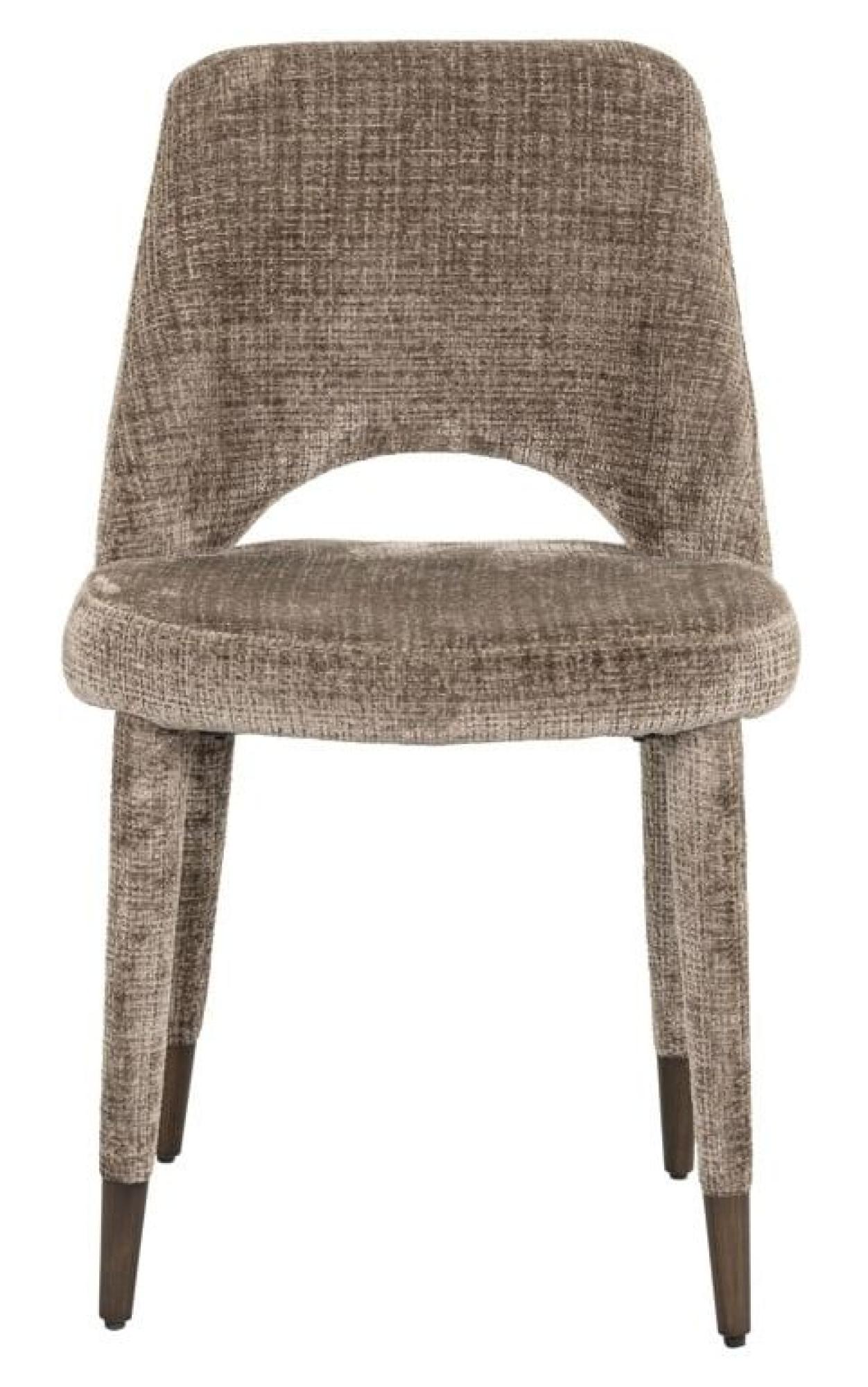 Cecilia Stone Chenille Fabric Dining Chair (Set of 2)