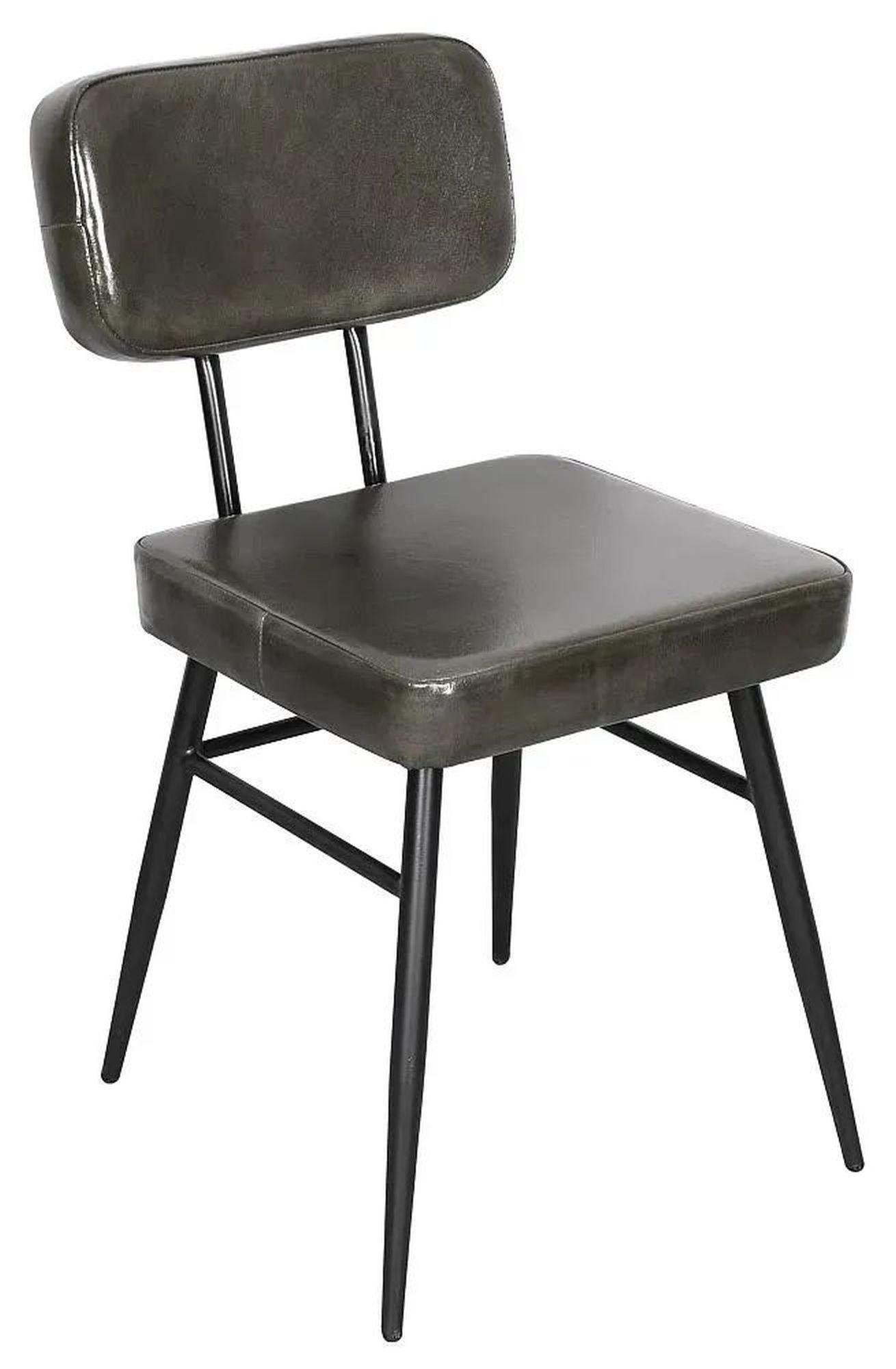 Clearance - Louise Dining Chair - Bottle Green Leather