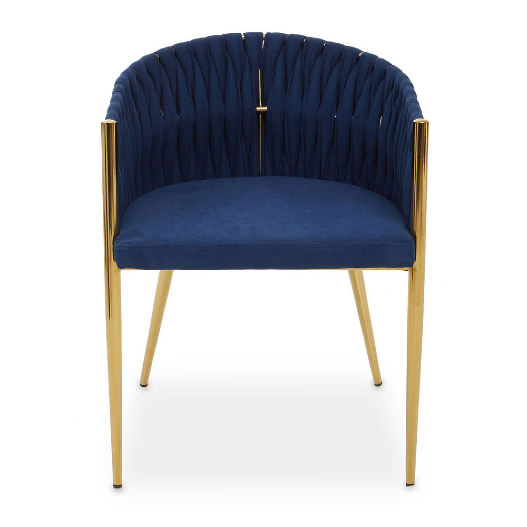 Gilden Dining Chair - Blue Fabric