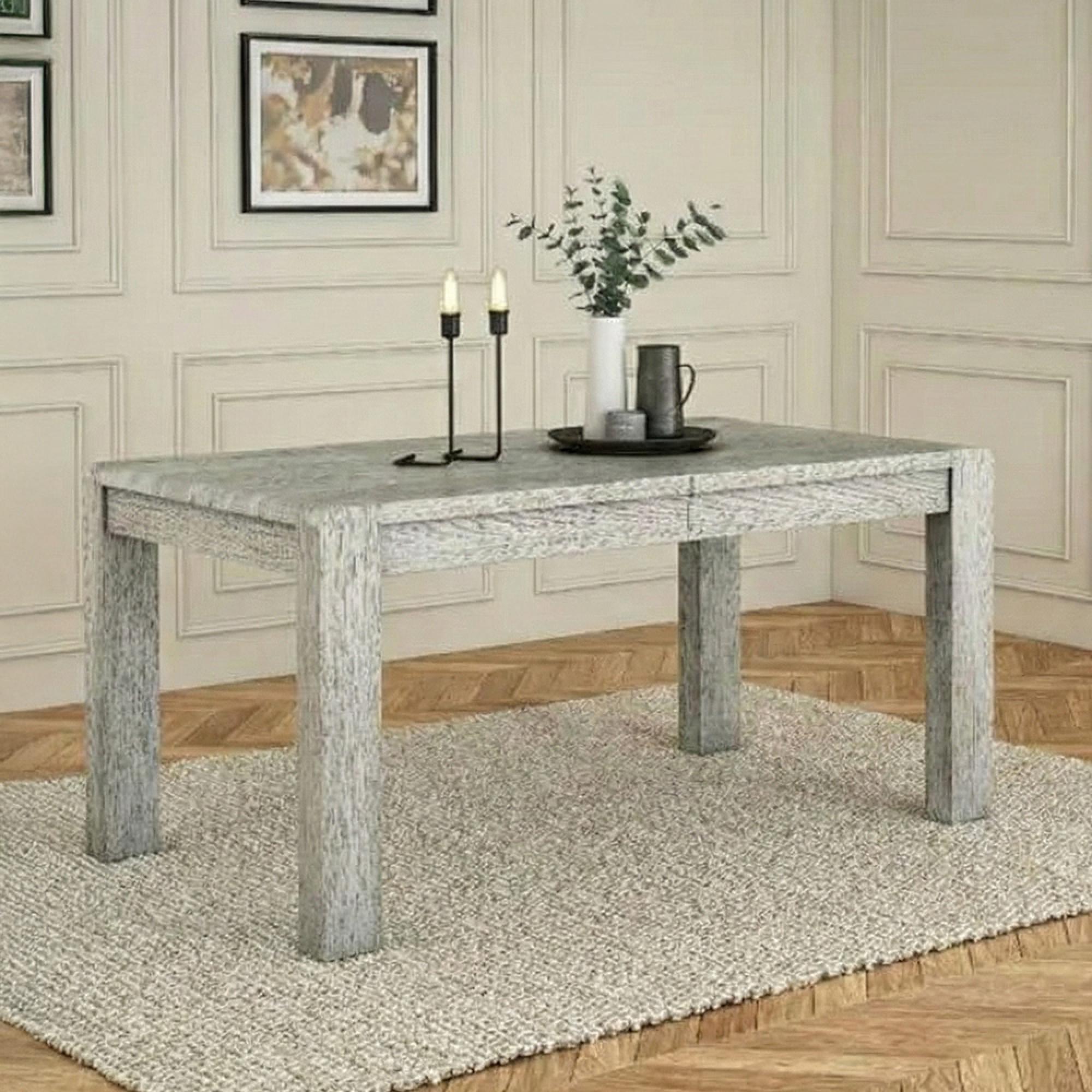Amsterdam Extending Dining Table - 6-8 Seater - 160cm-210cm - Grey Washed Oak