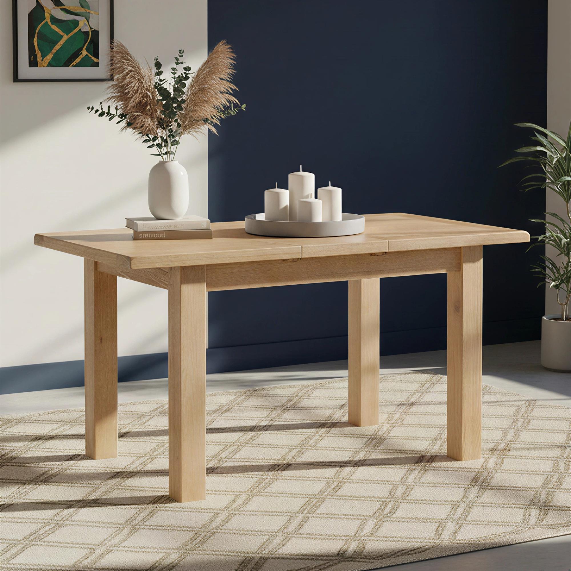 Wilmont Extending Dining Table - 4-6 Seater - 120cm-153cm - Oak