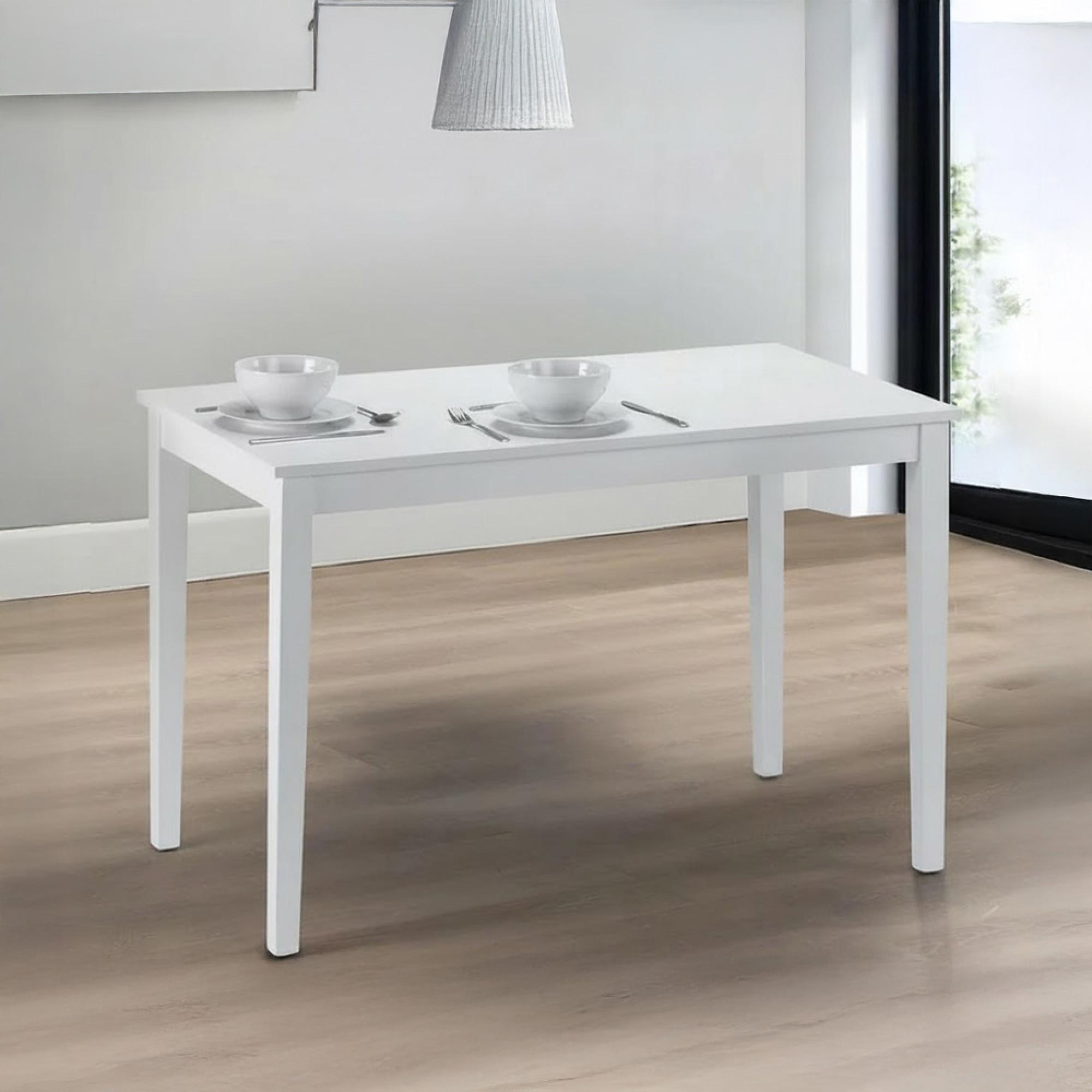 Taku Dining Table - 4 Seater - 114cm - White