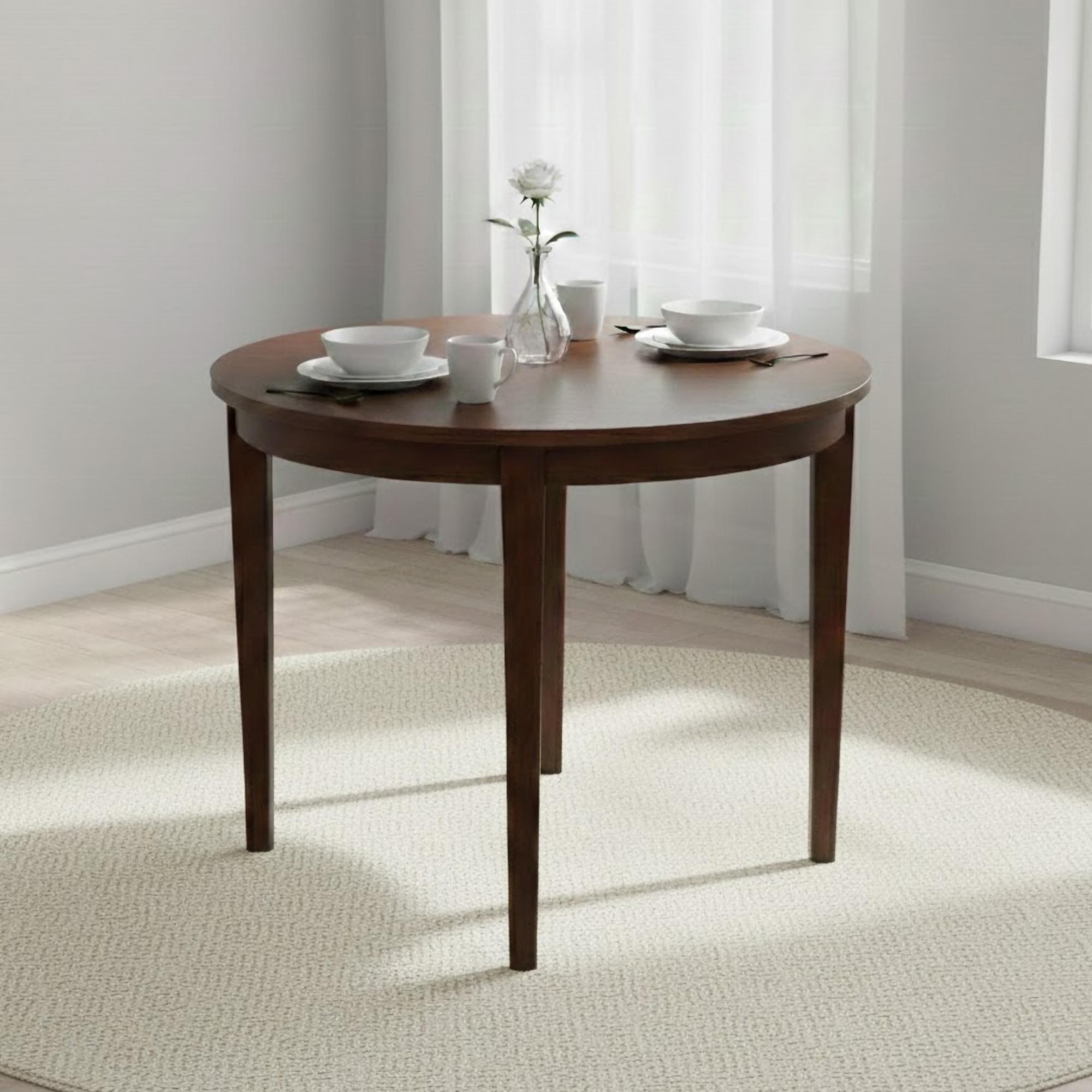 Hanover Half Moon Extending Dining Table - 2 Seater - 45cm-90cm - Dark Oak