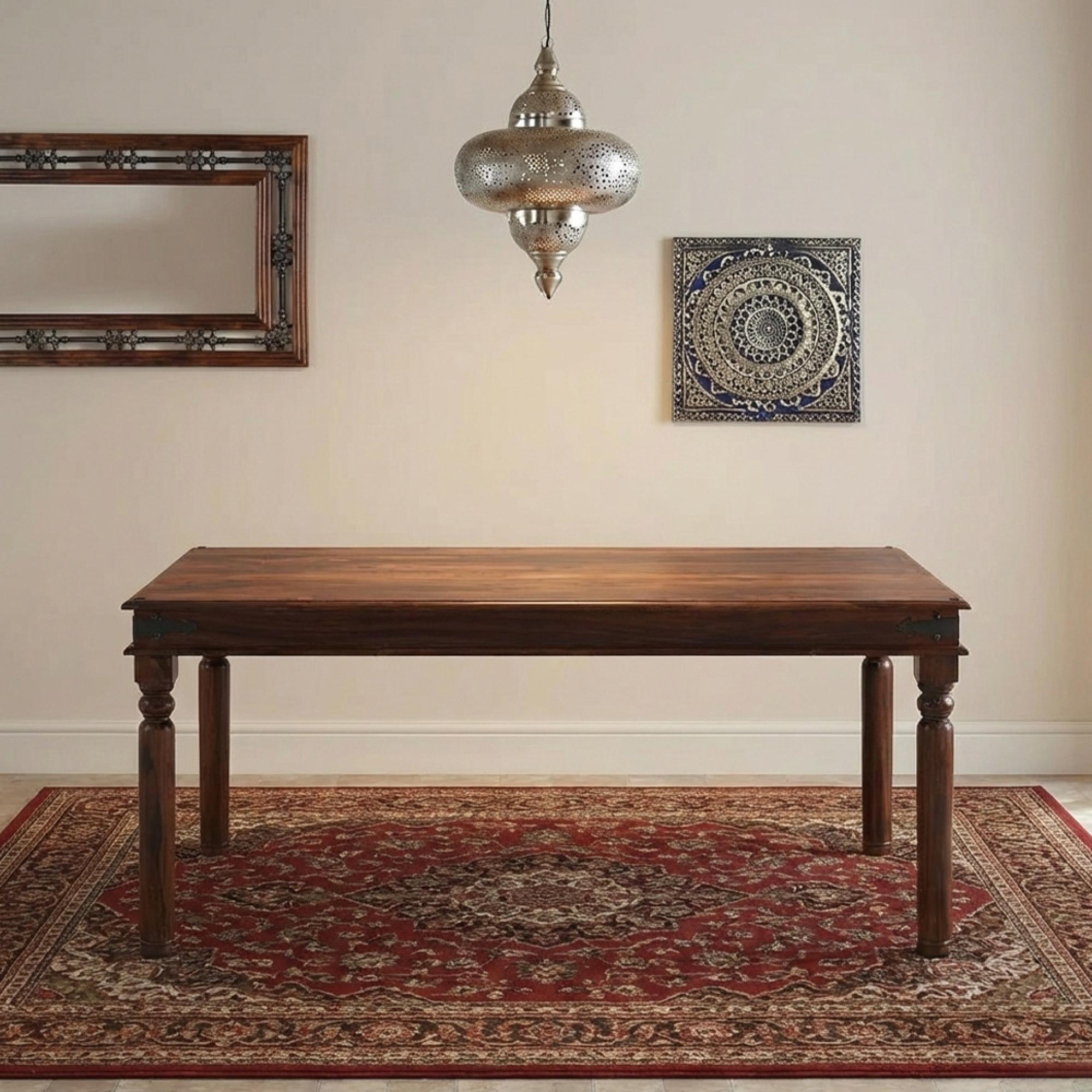 Indian Sheesham Thacket 6 Seater Dining Table