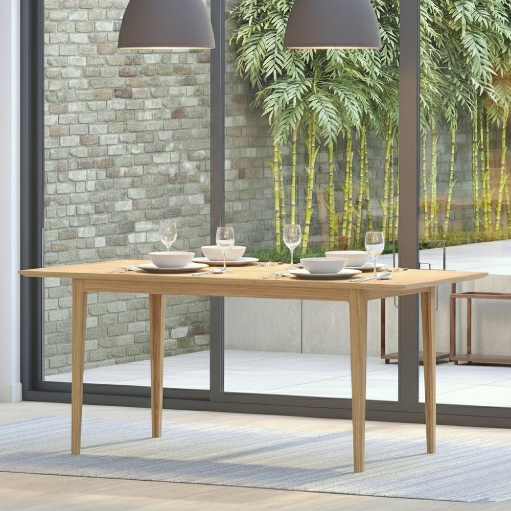 Selene Oak 4-6 Seater Extending Dining Table - 140cm-180cm