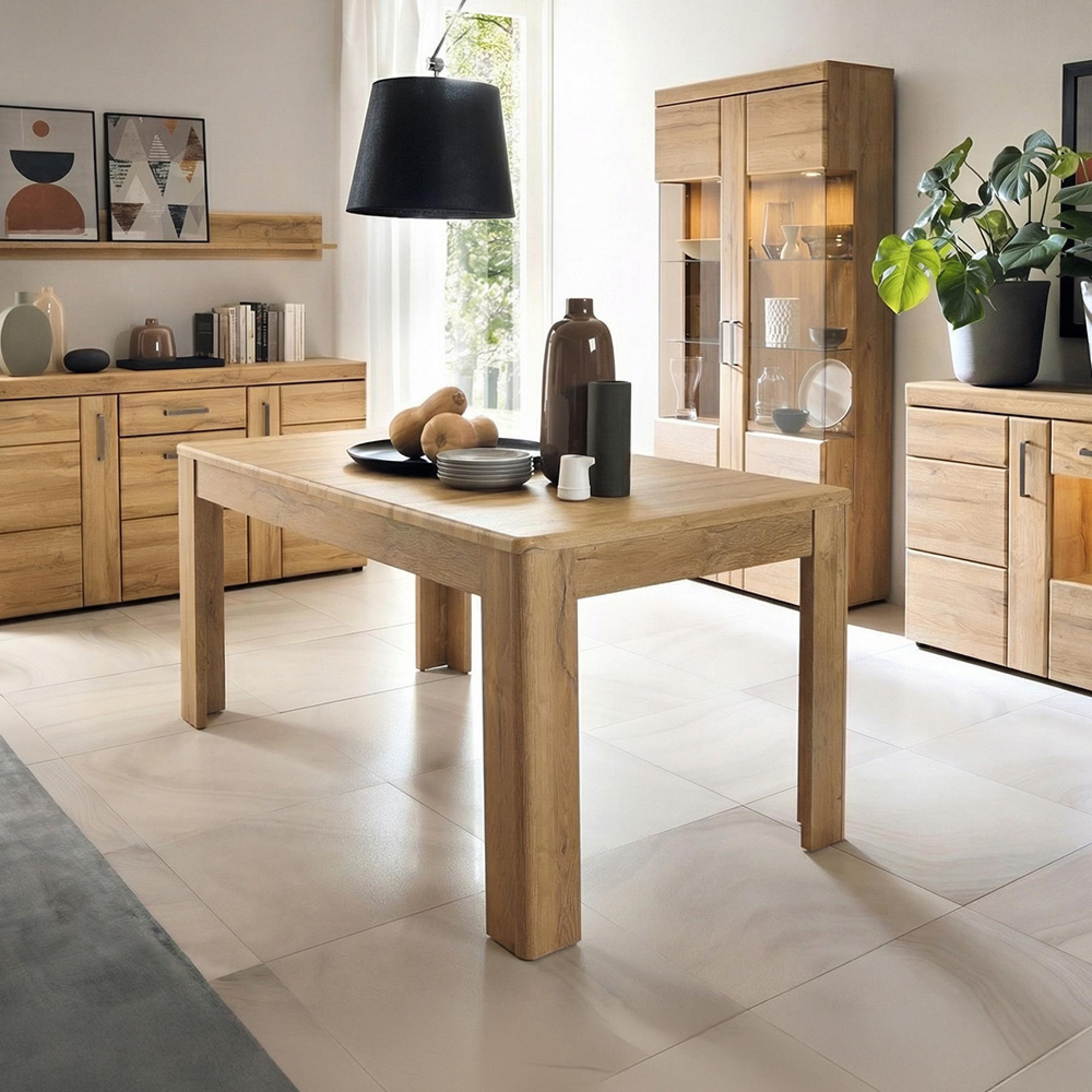 Cortina Extending Dining Table - 6-8 Seater - 160cm-200cm - Oak