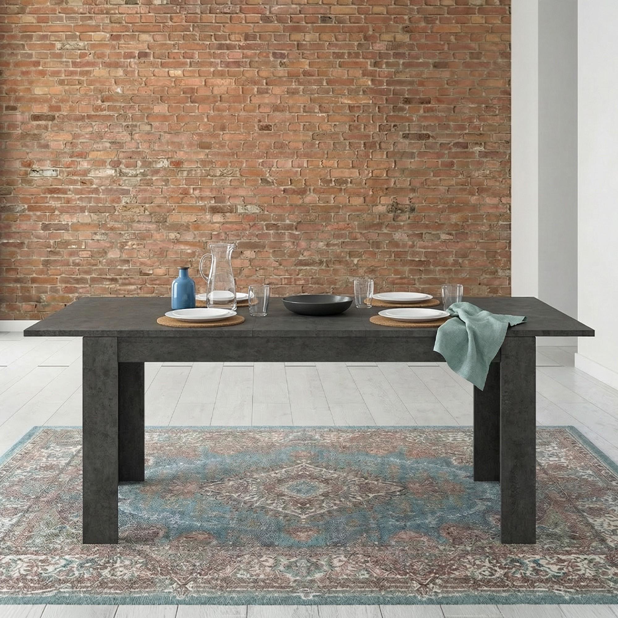 Zingaro Extending Dining Table - 6-8 Seater - Grey