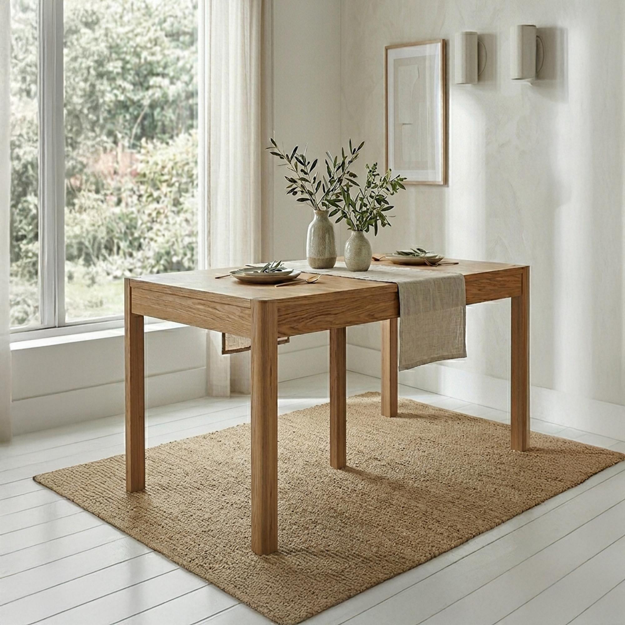 Saylor Extending Dining Table - 4-8 Seater - 120cm-170cm - Oak