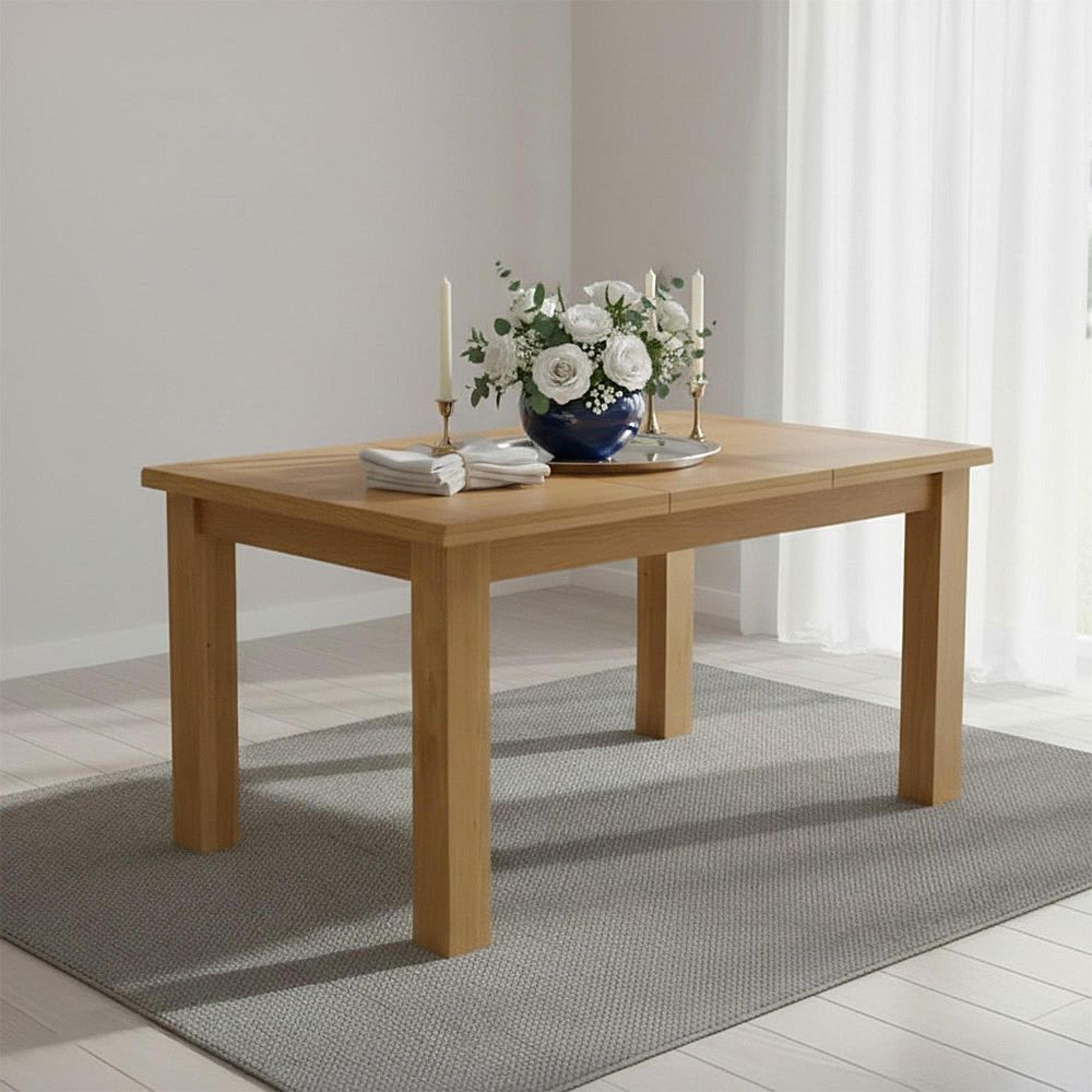 Clearance - Salisbury Premium Oak - Dining Table - 4 Seater - 150cm - FSS17487