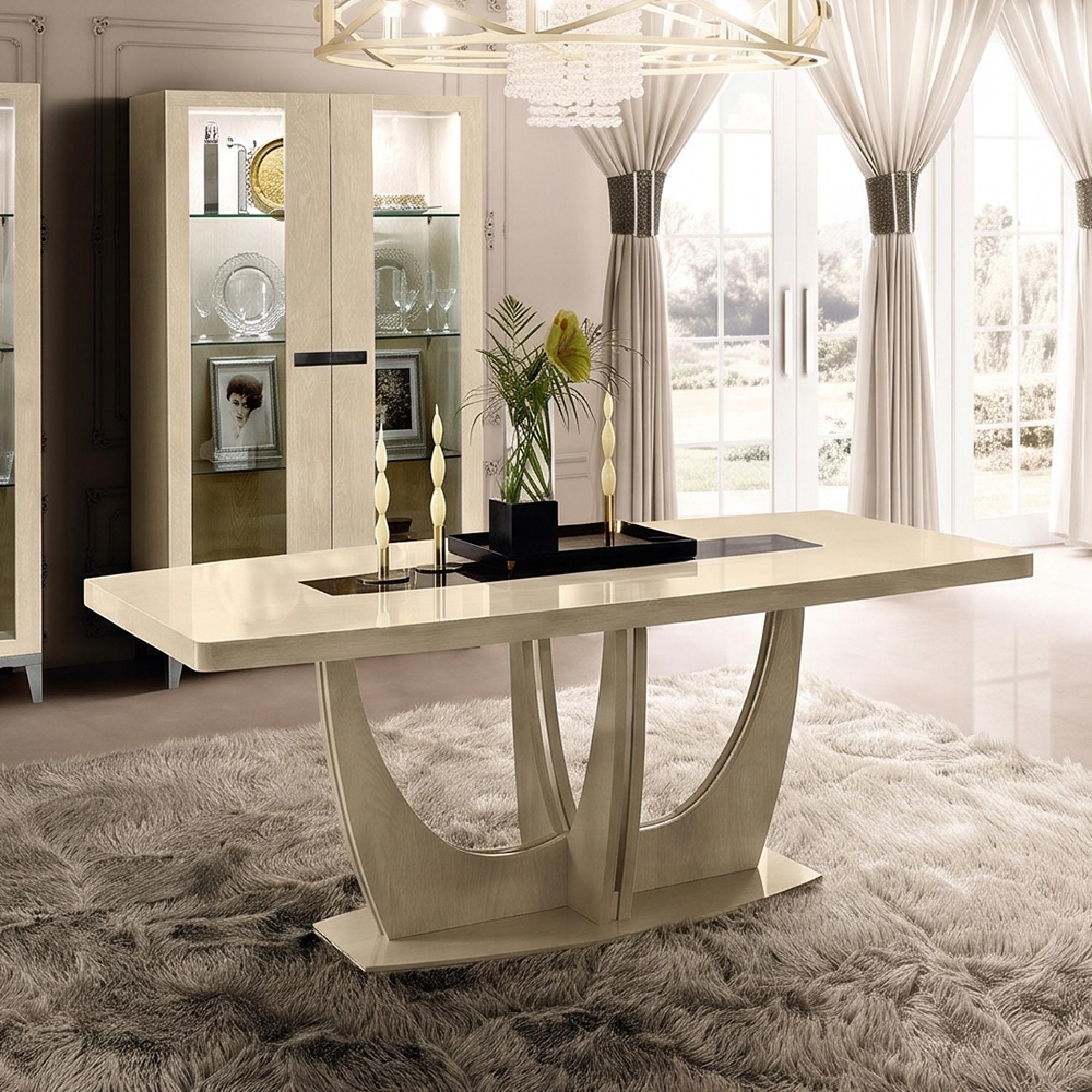 Ambra Italian Extending Dining Table - 140cm-190cm - 6-8 Seater - Sand Birch