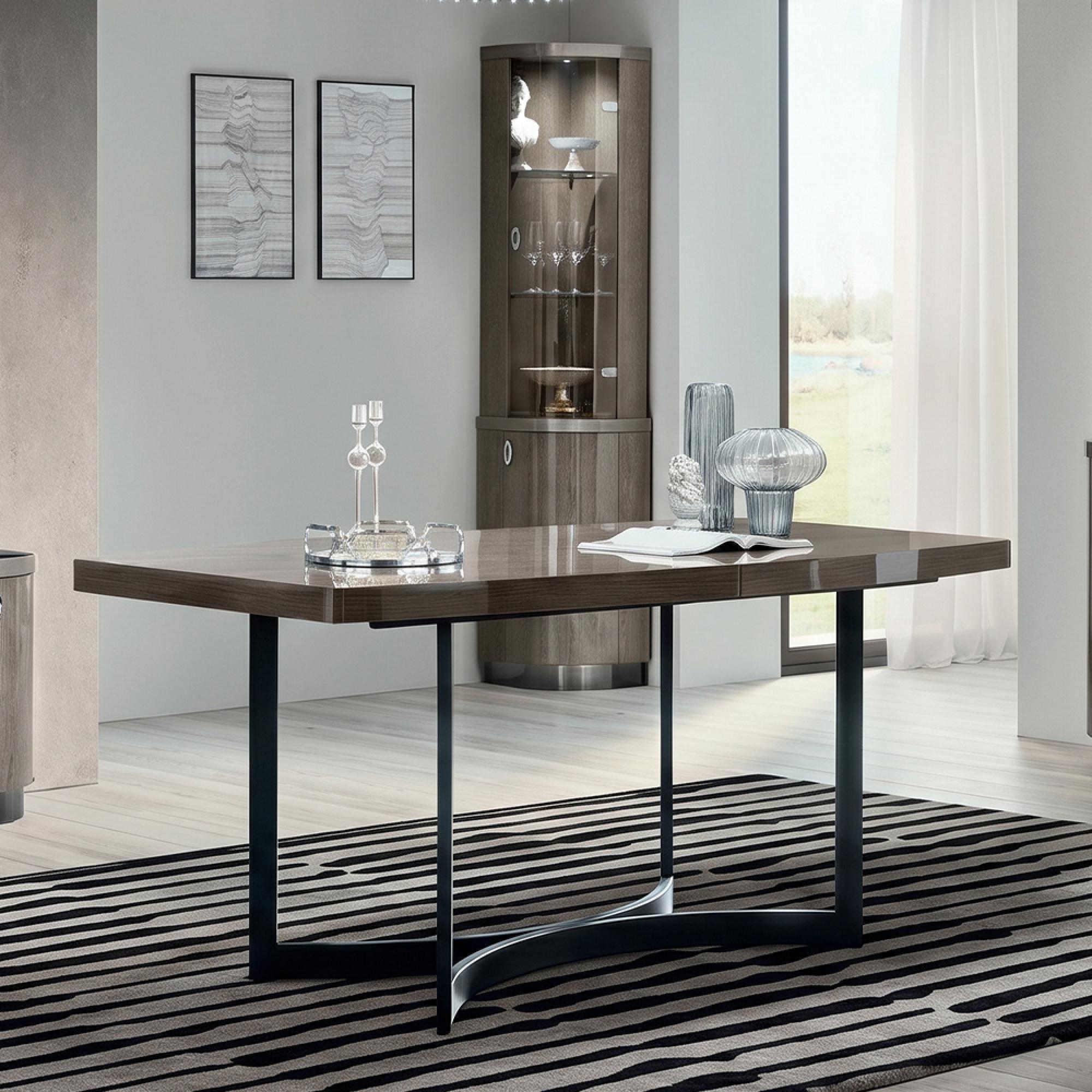 Armonia Italian Extending Dining Table - 200cm-250cm - 8-10 Seater - Silver Birch