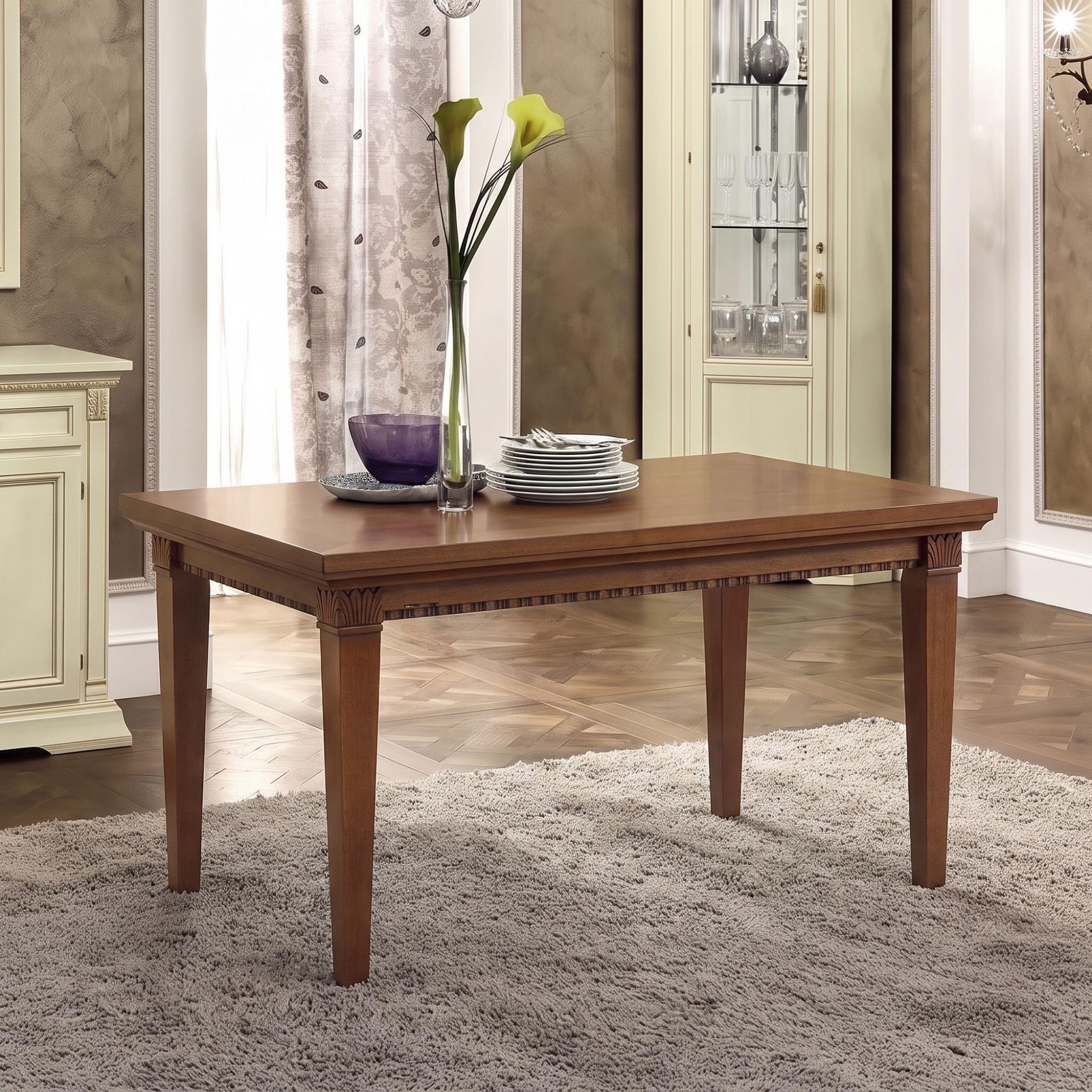 Treviso Italian Extending Dining Table - 140cm-230cm - 6-10 Seater - Cherry Wood