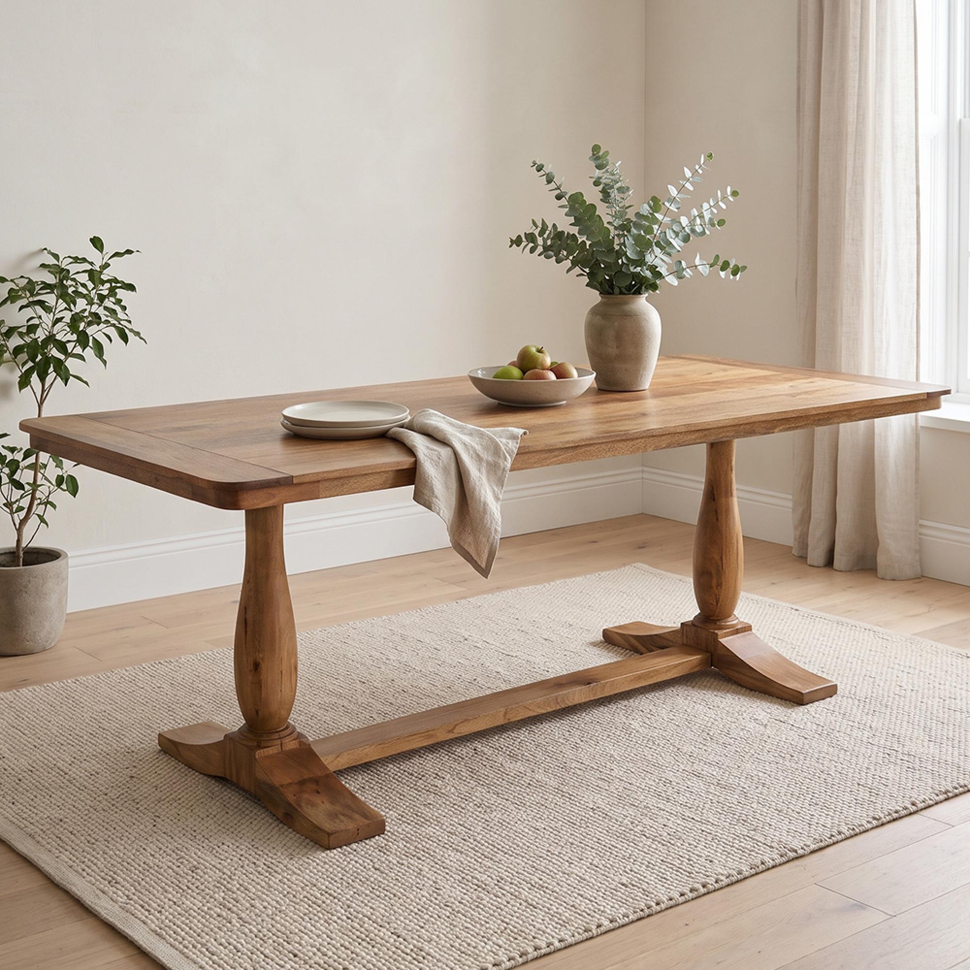 Nalandra Mango Wood 200cm 8 Seater Dining Table