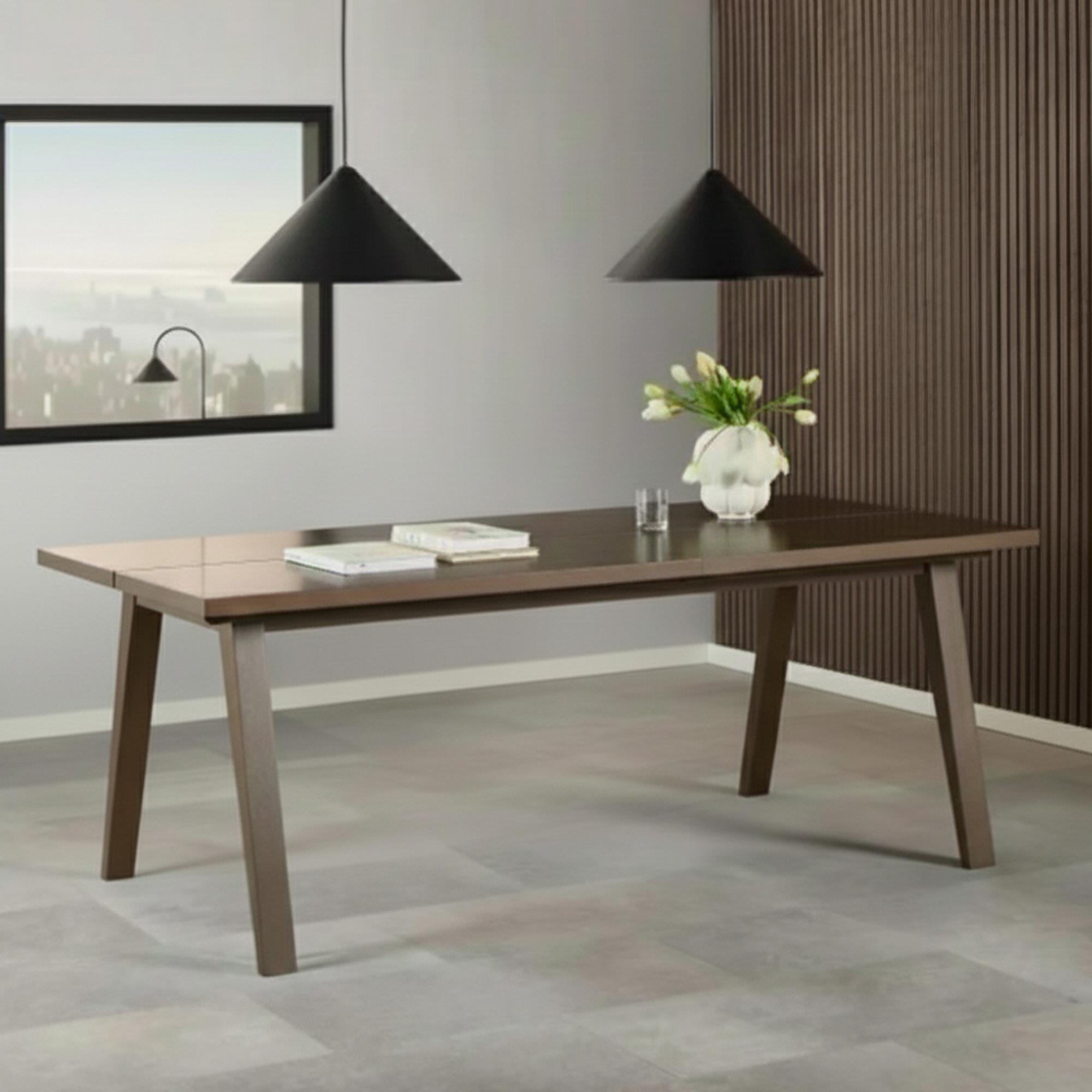 A Line Dining Table - 8 Seater - 200cm - Smoked Oak