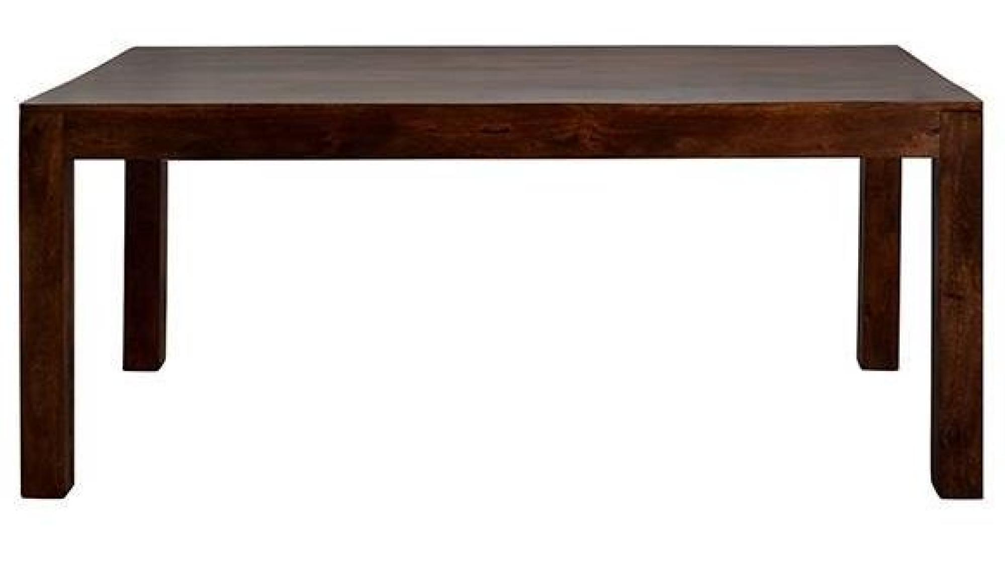 Ajmer Dining Table - 6 Seater - 180cm - Dark Mango Wood