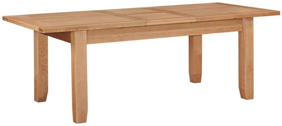 Appleby Oak Dining Table, 140cm-180cm Seats 4 to 6 Diners Extending Top