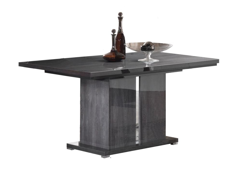 Augusta Extending Pedestal Dining Table - 6-8 Seater - 160cm-200cm  - Grey Oak Effect