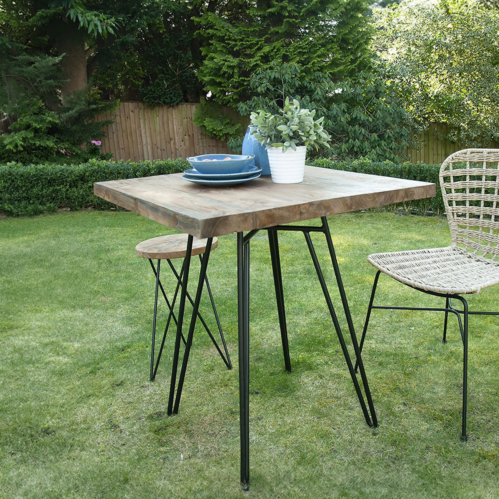 Belfort Dining Table - 2 Seater - 70cm - Teak Wood