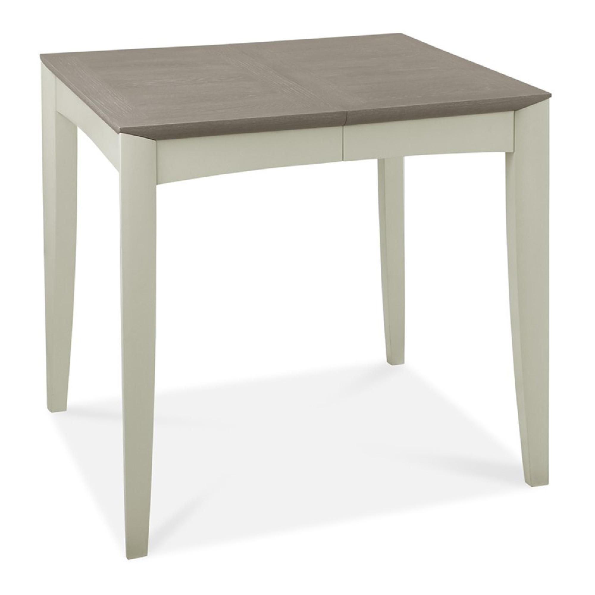 Bergen Grey Washed Oak & Soft Grey Extending Dining Table - 4-6 Seater - 80cm-115cm