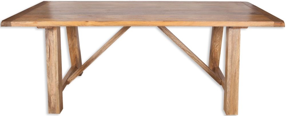 Bombay Dining Table - 6 Seater - 175cm - Solid Mango Wood