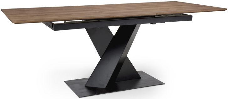 Bronx Extending Dining Table - Walnut - 6-8 Seater - 160cm-200cm