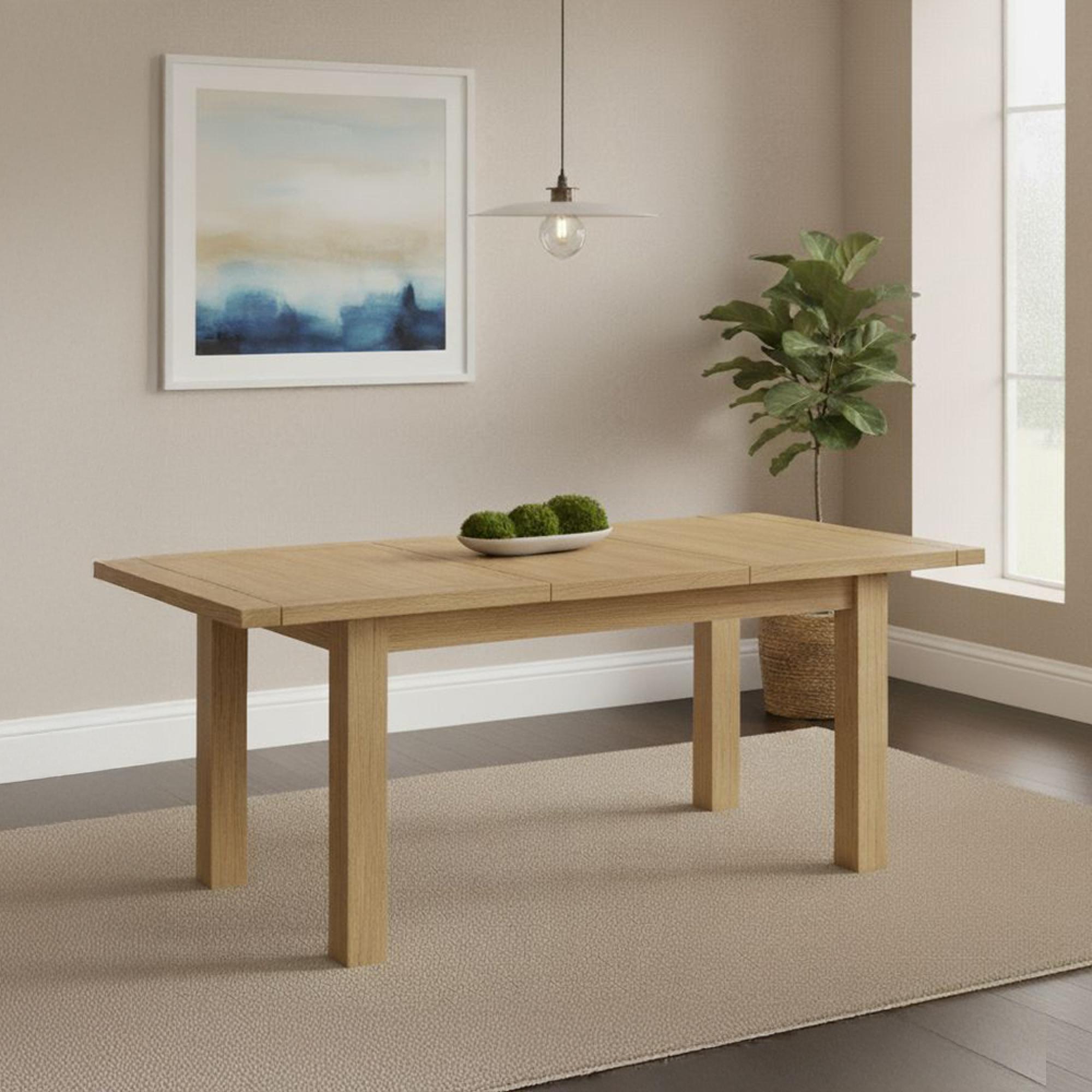 Burford Butterfly Extending Dining Table - 6-8 Seater - 150cm-200cm - Oak