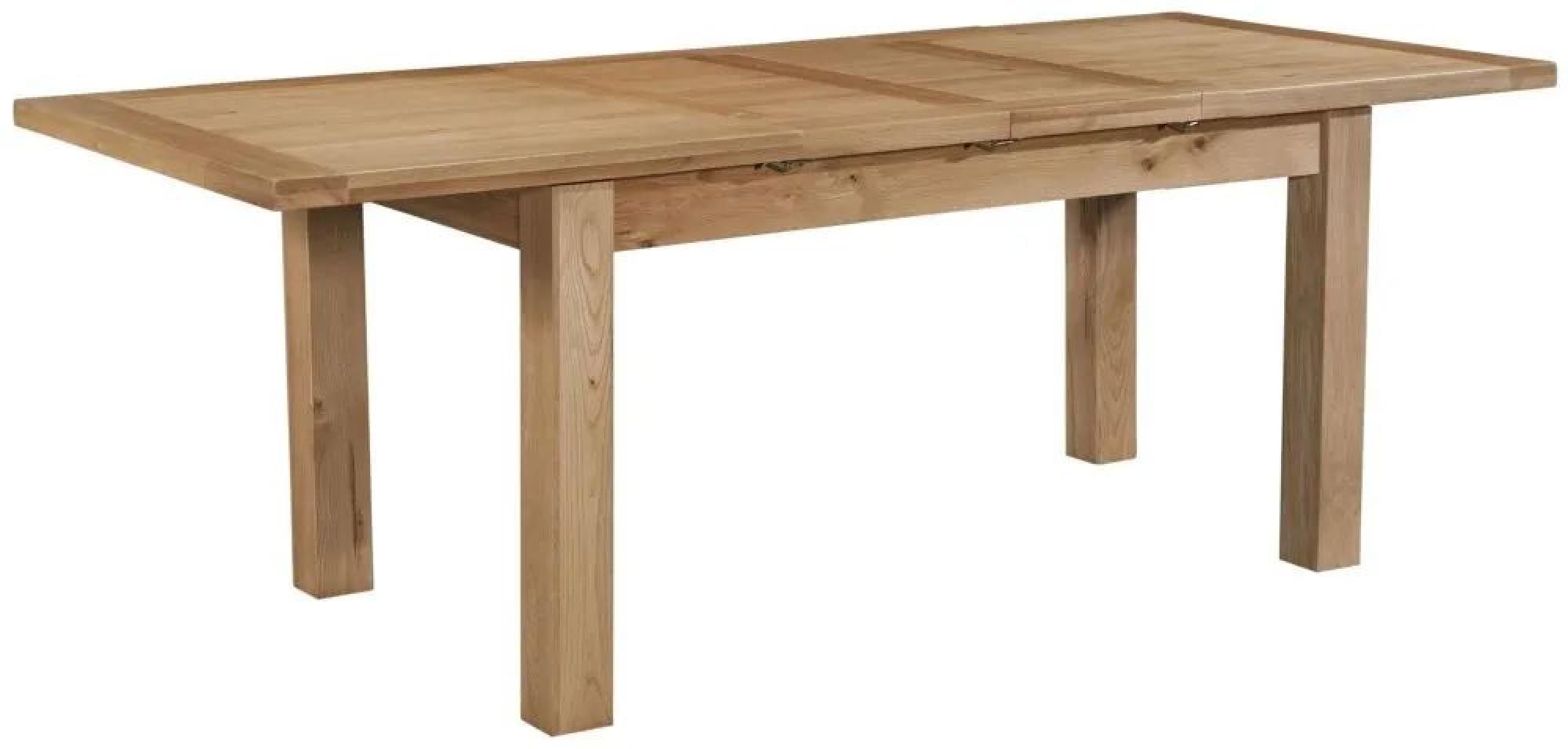 Clearance - Appleby Extending Dining Table - 4 Seater - 132cm-198cm - Oak - with 2 Extensions - FSS15937
