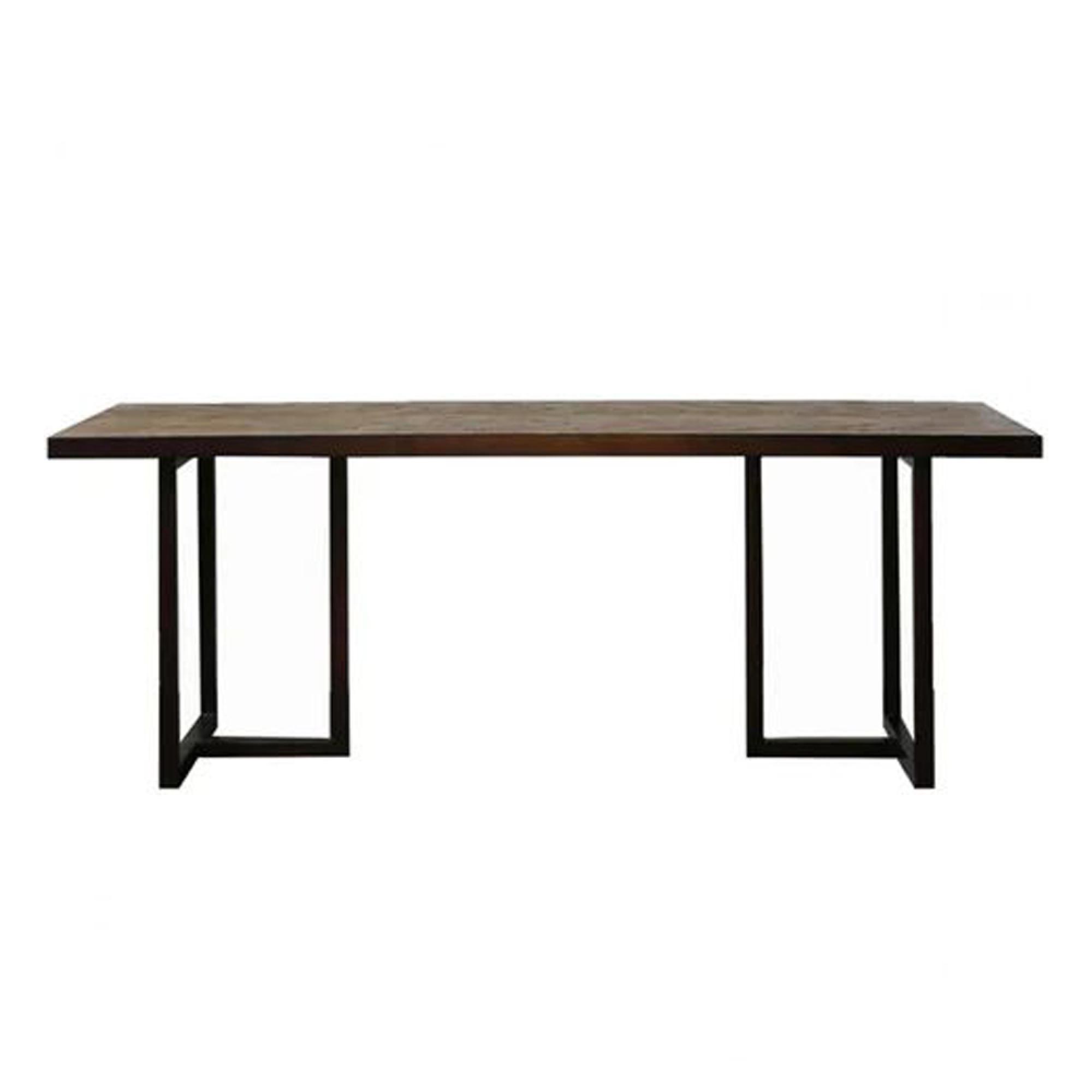 Clearance - Parquet Industrial Dining Table - 10 Seater - 220cm - A33