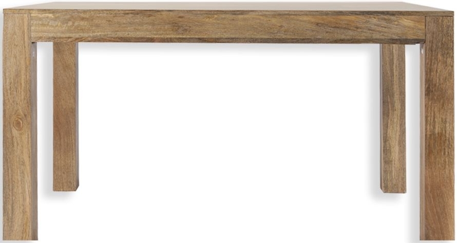 Cuban Dining Table - 6 Seater - 135cm - Natural Mango Wood