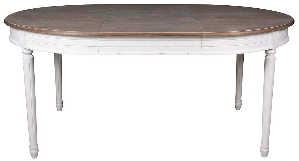 Delphine Extending Dining Table - 4 - 6 Seater - 120cm - 170cm - Round - Off-White Painted - French Style