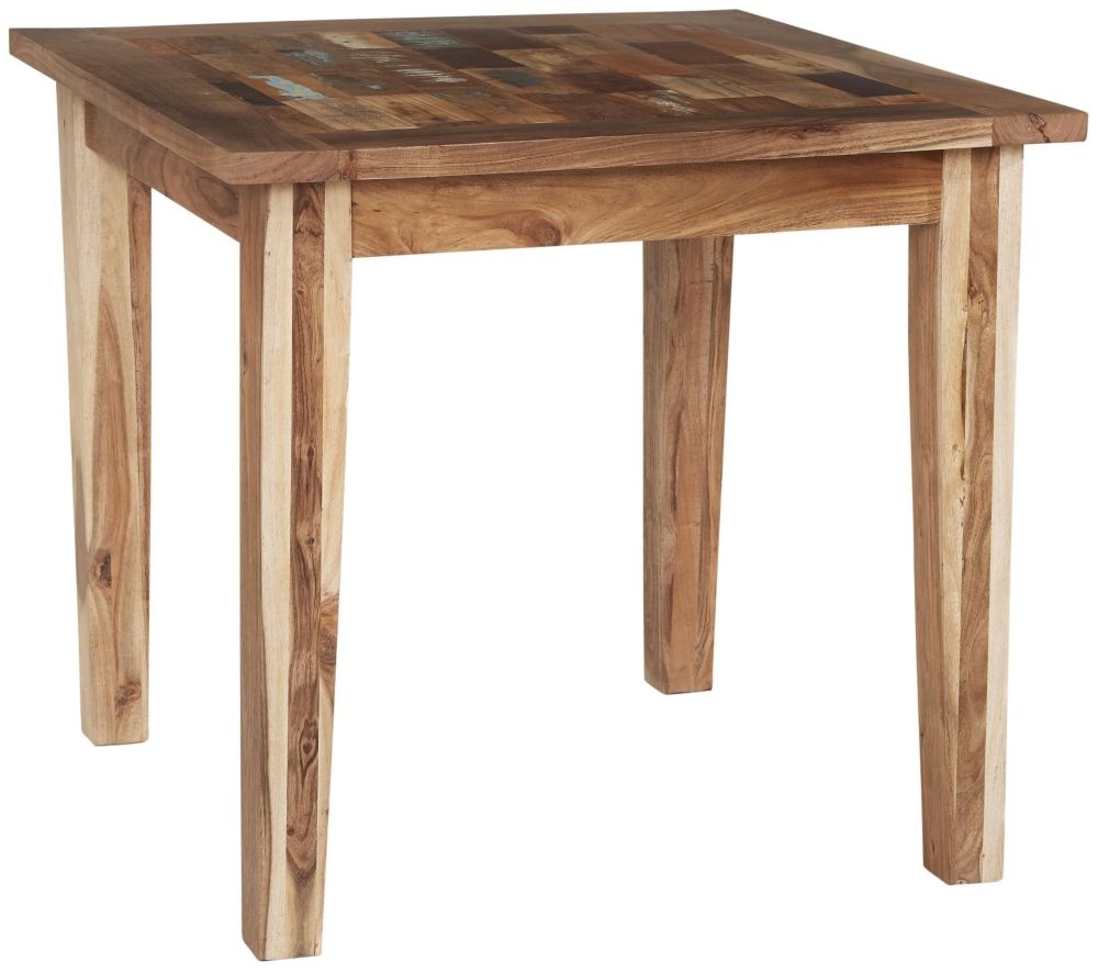 Diu Dining Table - 2 Seater - 88cm - Reclaimed Wood
