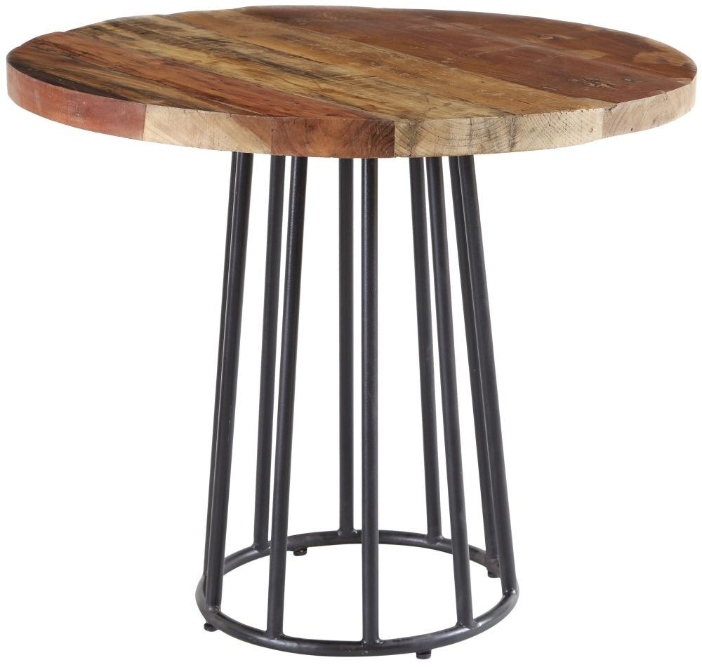 Diu Dining Table - 2 Seater - 90cm - Round - Reclaimed Wood