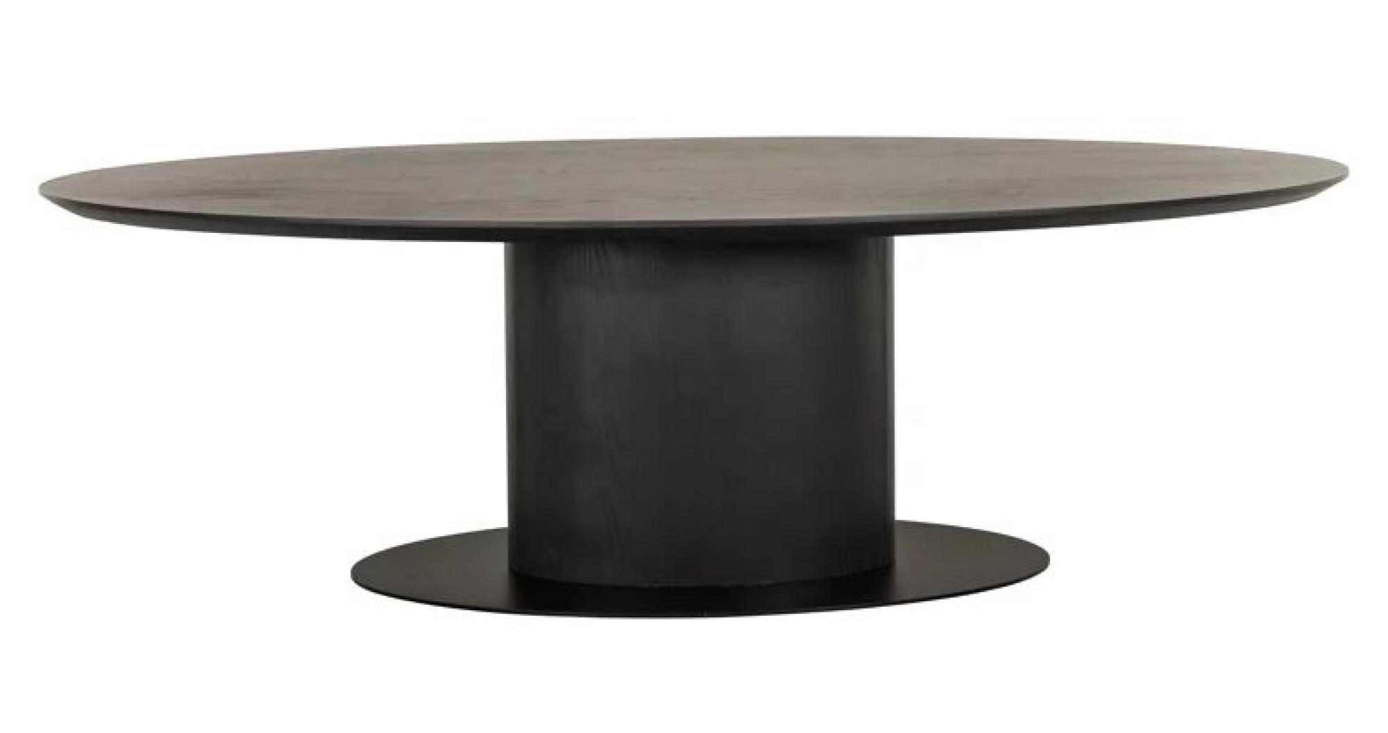 Gordon Dark Wood 10 Seater Oval Pedestal Dining Table