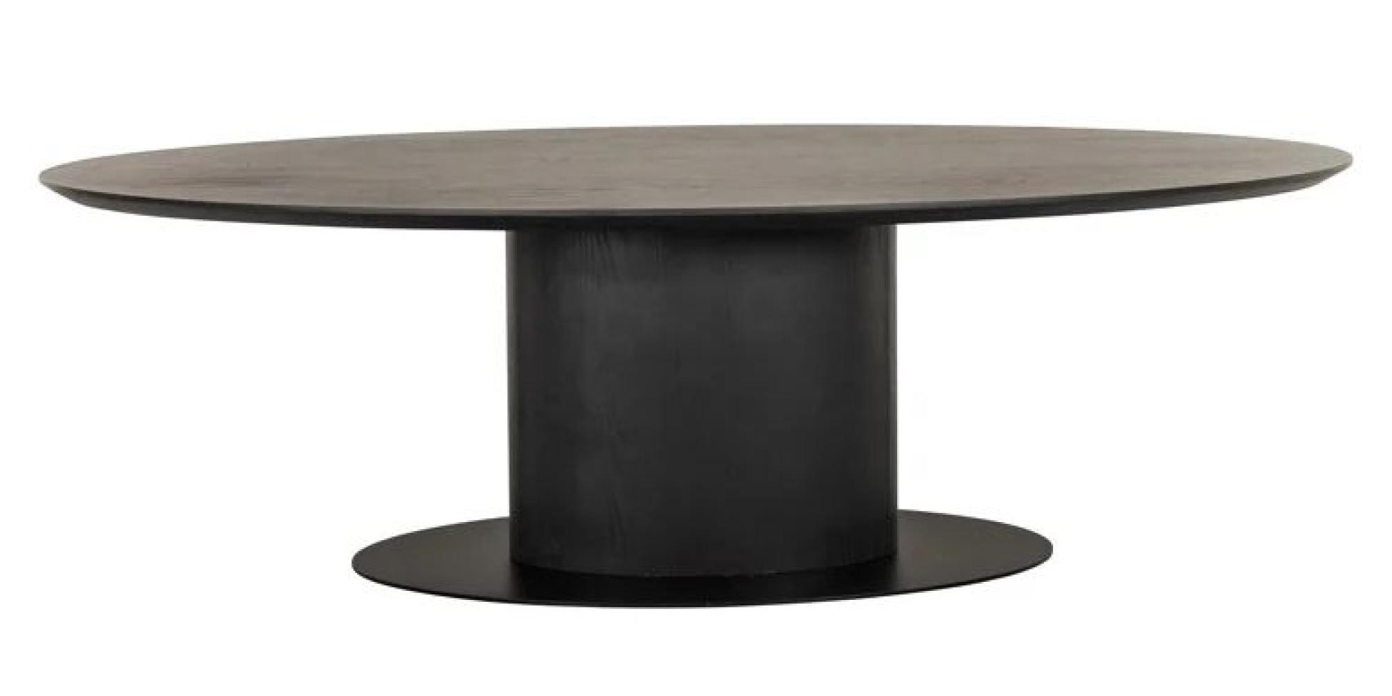 Gordon Dark Wood 8 Seater Oval Pedestal Dining Table