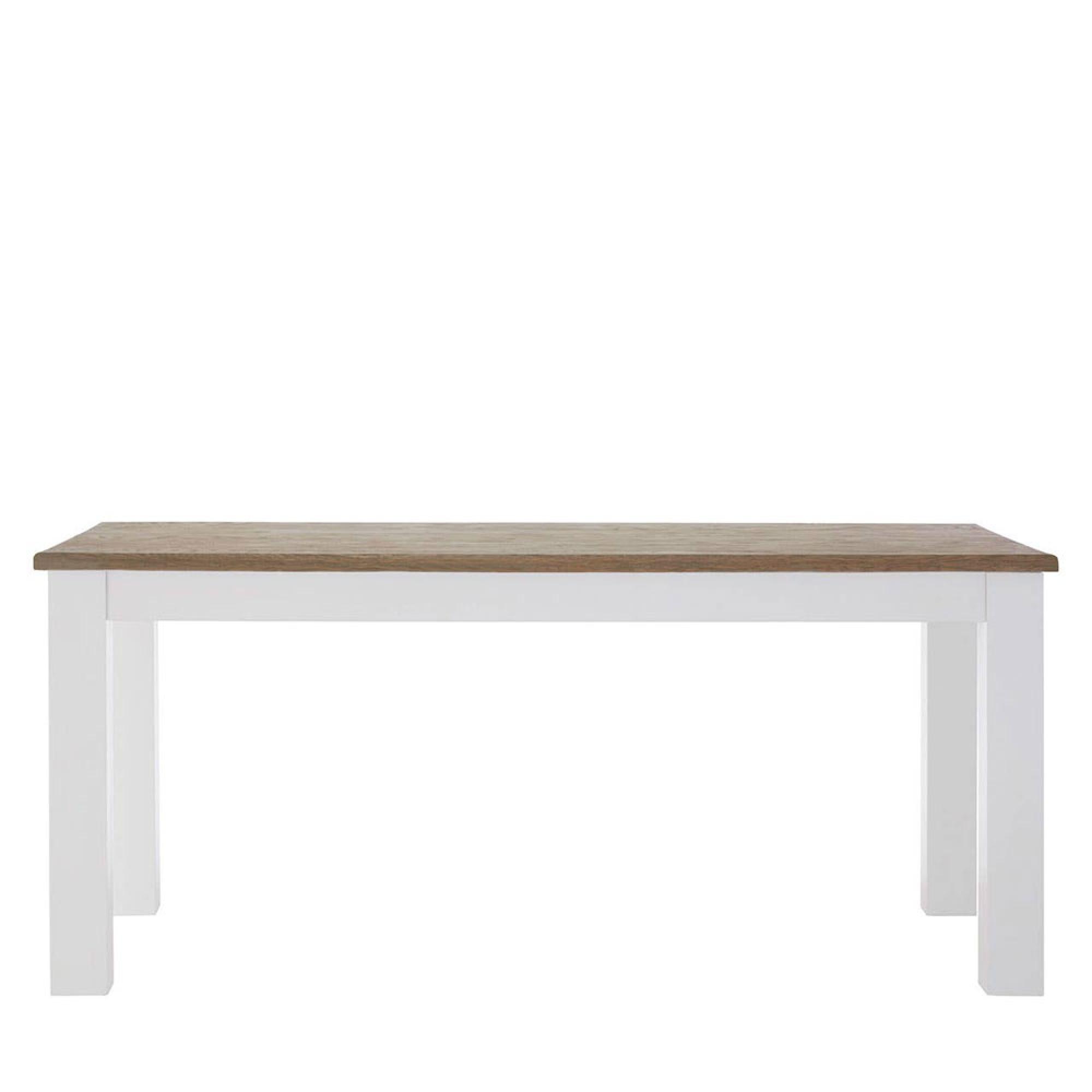 Hampstead Dining Table - 6 Seater - 180cm - Oak and White
