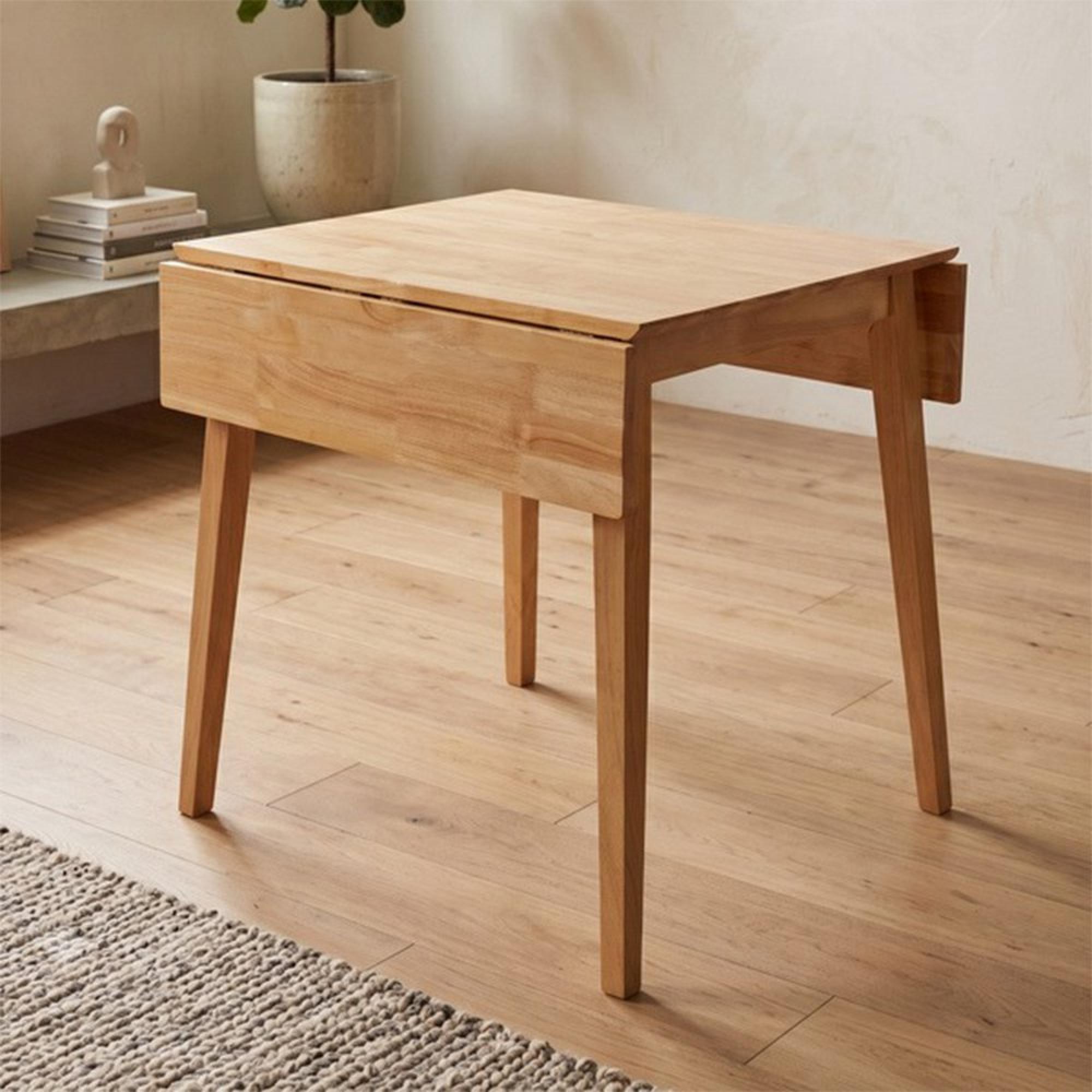 Hanover Drop Leaf Dining Table - 61cm-97cm - 2-4 Seater - Natural - Light Oak