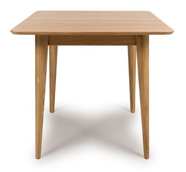 Jenson Oak Dining Table - Square - 2 Seater - 80cm