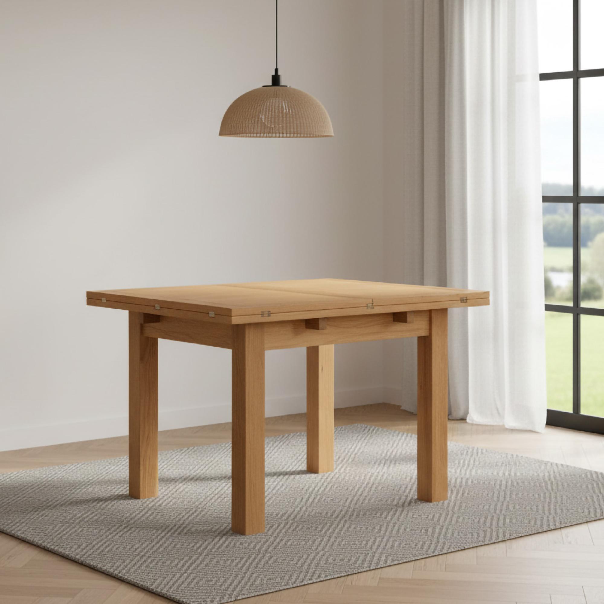 Kenley Dining Table - 2 Seater - Drop Leaf - 45cm-90cm - Oak