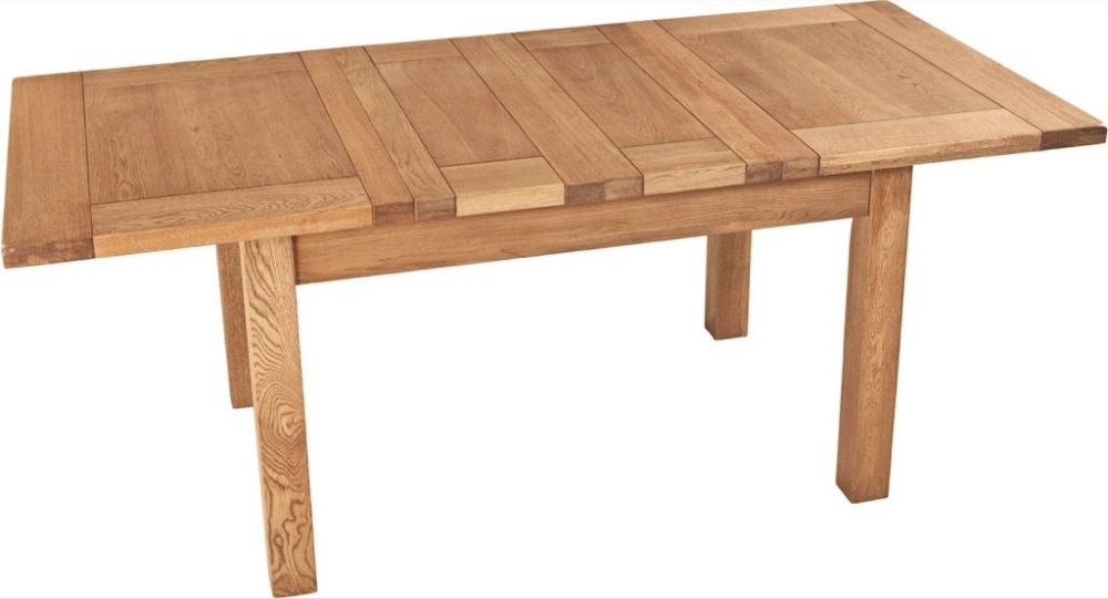 Kent Extending Dining Table - 4-8 Seater - 123.6cm-198.4cm - Oak